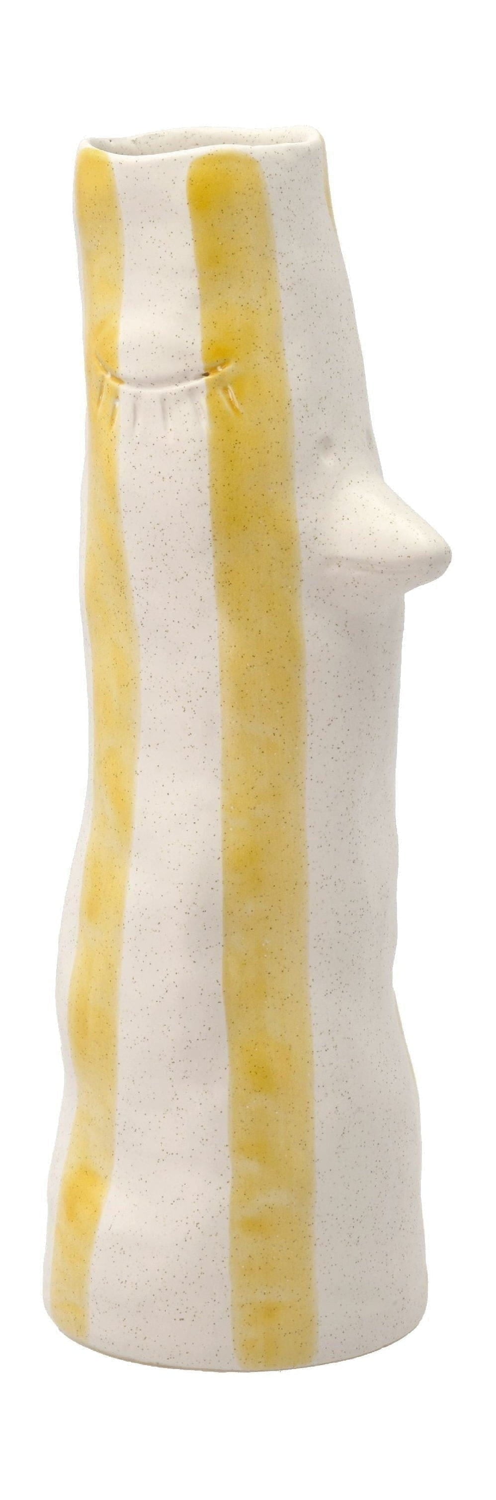 [product_category]-Villa Collection Styles Vase With Beak And Eyelashes Large, Yellow-Villa Collection-5722000292425-29242-VIL-1
