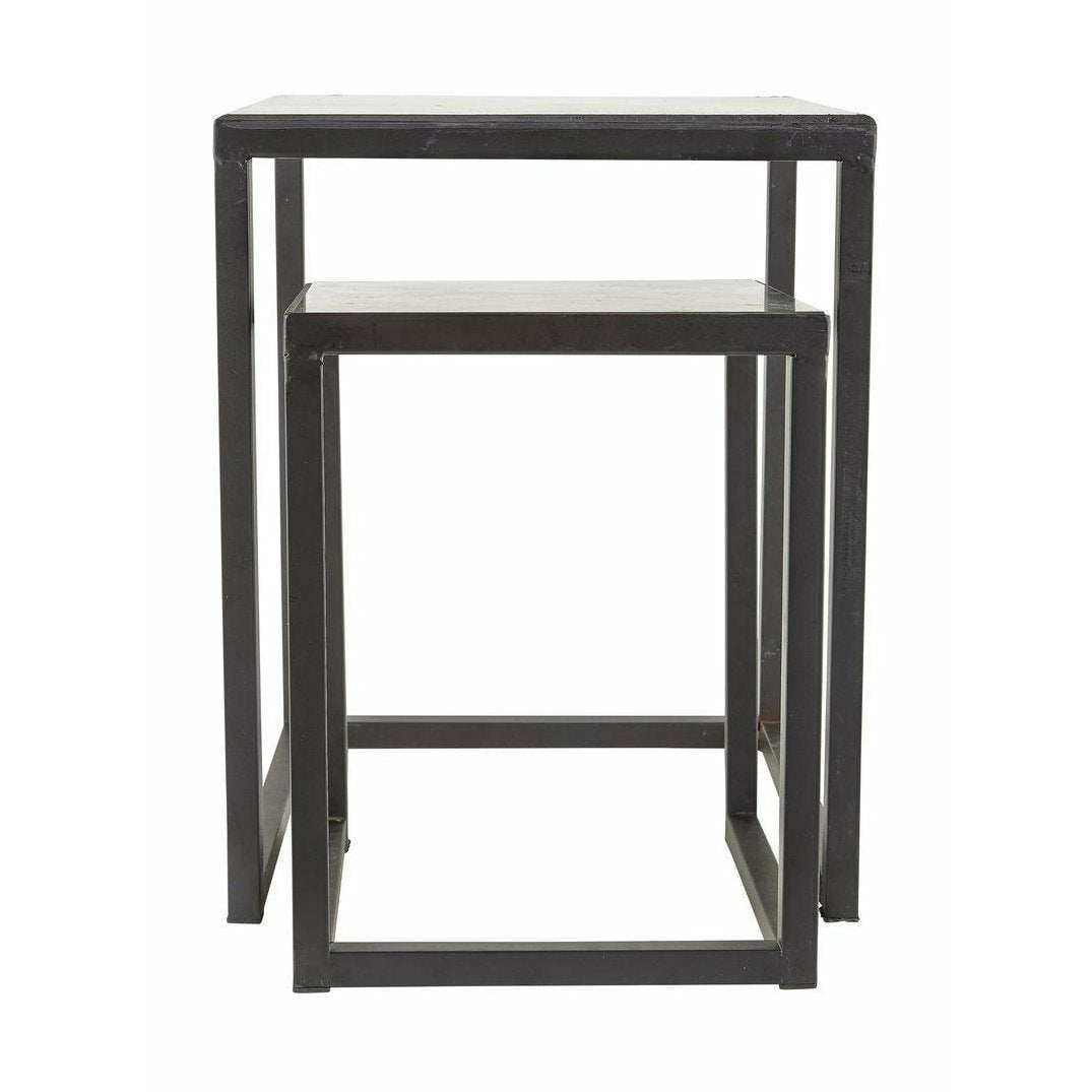 [product_category]-Villa Collection Table 36x36 Cm Black, 2 Pcs.-Villa Collection-5708760663910-341133-VIL-1