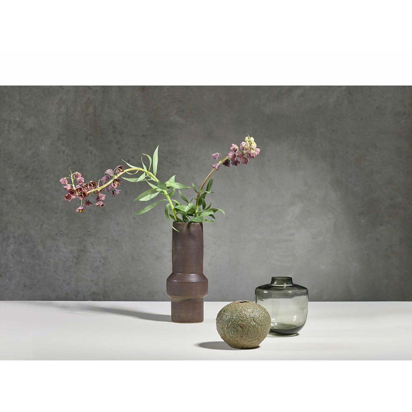 [product_category]-Villa Collection Vase øx H 12x30 Cm, Dark Brown-Villa Collection-5722000240914-24091-VIL-2