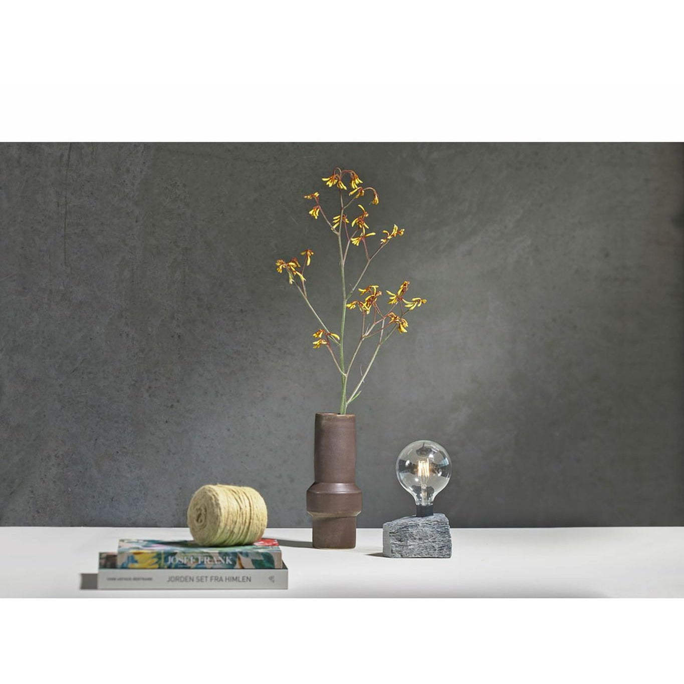 [product_category]-Villa Collection Vase øx H 12x30 Cm, Dark Brown-Villa Collection-5722000240914-24091-VIL-5
