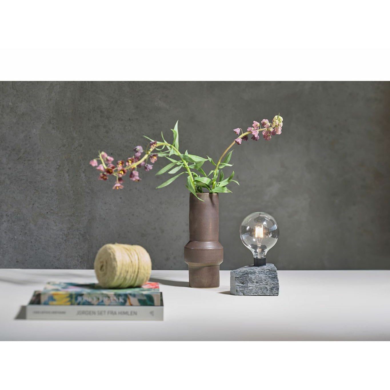 [product_category]-Villa Collection Vase øx H 12x30 Cm, Dark Brown-Villa Collection-5722000240914-24091-VIL-6
