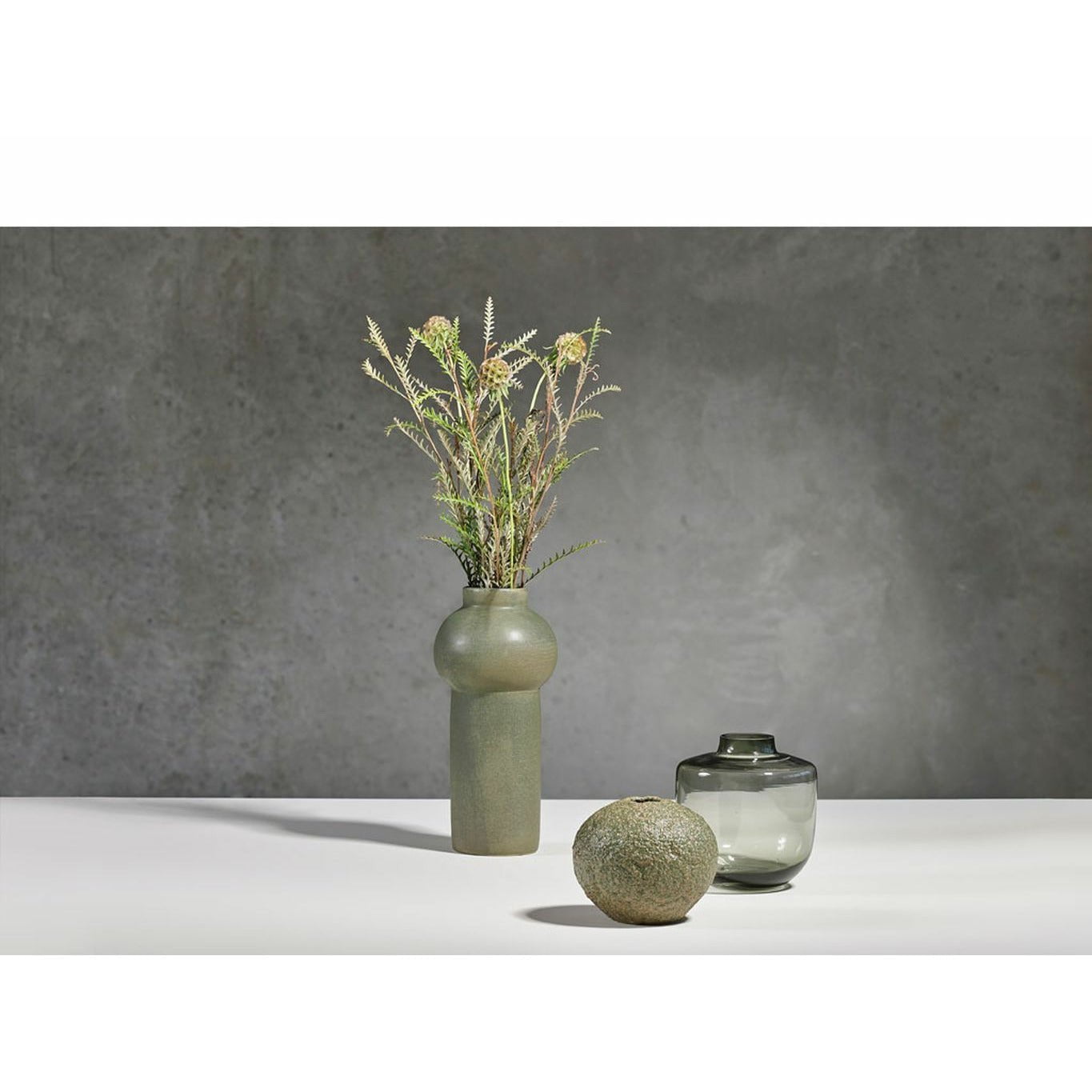 [product_category]-Villa Collection Vase øx H 14x30 Cm, Green-Villa Collection-5722000240907-24090-VIL-2