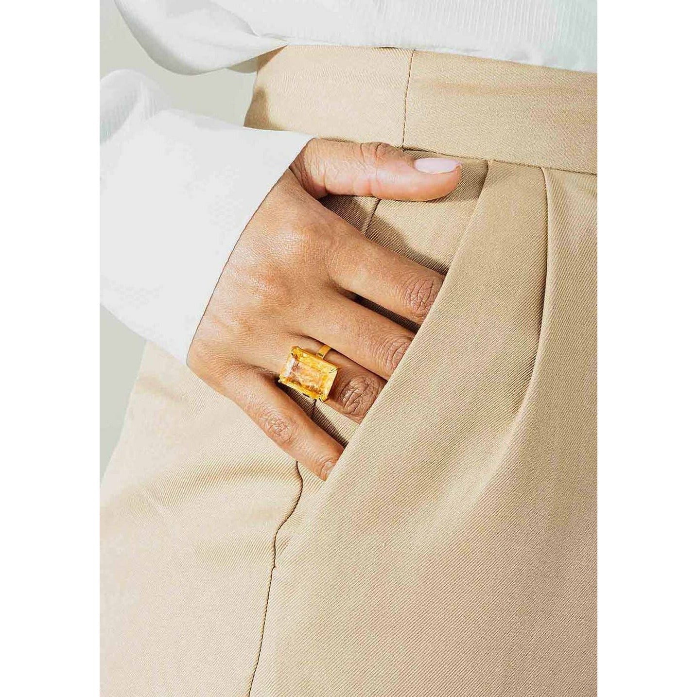 [product_category]-Vincent Candy Rock Citrine Ring Gold Plated, Size 56-House of Vincent-VJ080-LRG-CI-56-BT-HOU-2