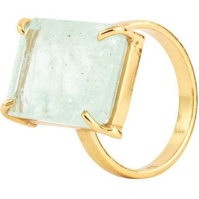 [product_category]-Vincent Candy Rock Sky Blue Topaz Ring Gold Plated, Size 52-House of Vincent-VJ080-LRG-52-BT-HOU-1