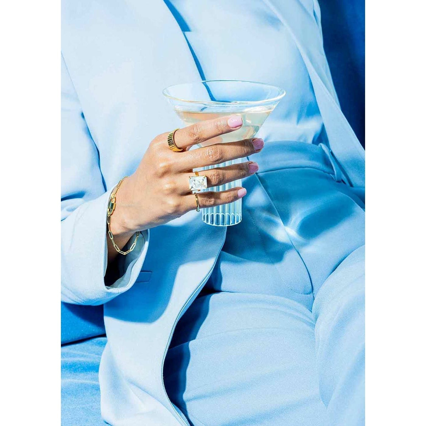 [product_category]-Vincent Candy Rock Sky Blue Topaz Ring Gold Plated, Size 52-House of Vincent-VJ080-LRG-52-BT-HOU-2