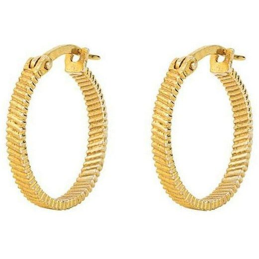[product_category]-Vincent Fortune Plate Creol Earrings M Gold Plated-House of Vincent-5744003060825-VJ078-UEG-M-HOU-1