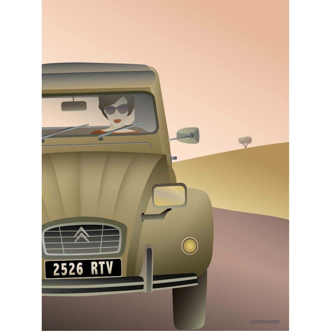 [product_category]-Vissevasse 2 Cv Citroen Poster, 30 X40 Cm-Vissevasse-5713138500124-F-2015-001-M-VIS-1