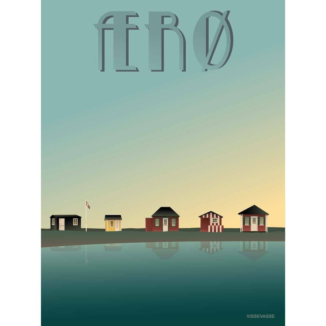[product_category]-Vissevasse ærø Beach Huts Poster, 50 X70 Cm-Vissevasse-5713138530237-F-2015-302-L-VIS-1