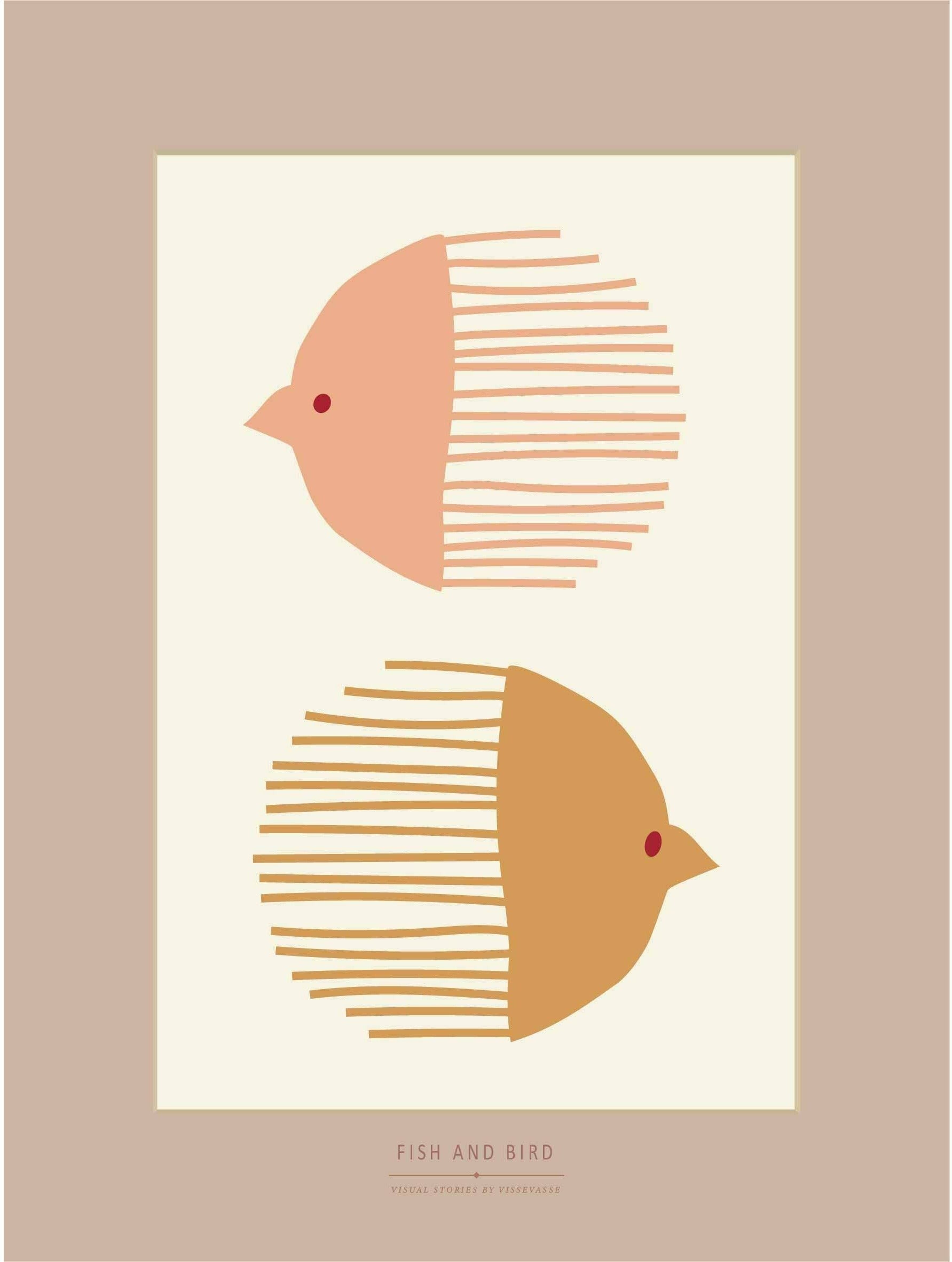 [product_category]-Vissevasse Bird And Fish Poster, 30 X40 Cm-Vissevasse-5713138906322-F-2019-063-M-VIS-1