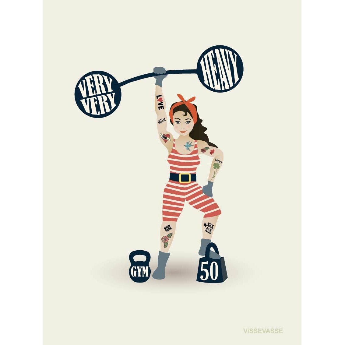 [product_category]-Vissevasse Birthday Girl Mini Card, A7-Vissevasse-5713138108153-F-2021-081-XX-VIS-1