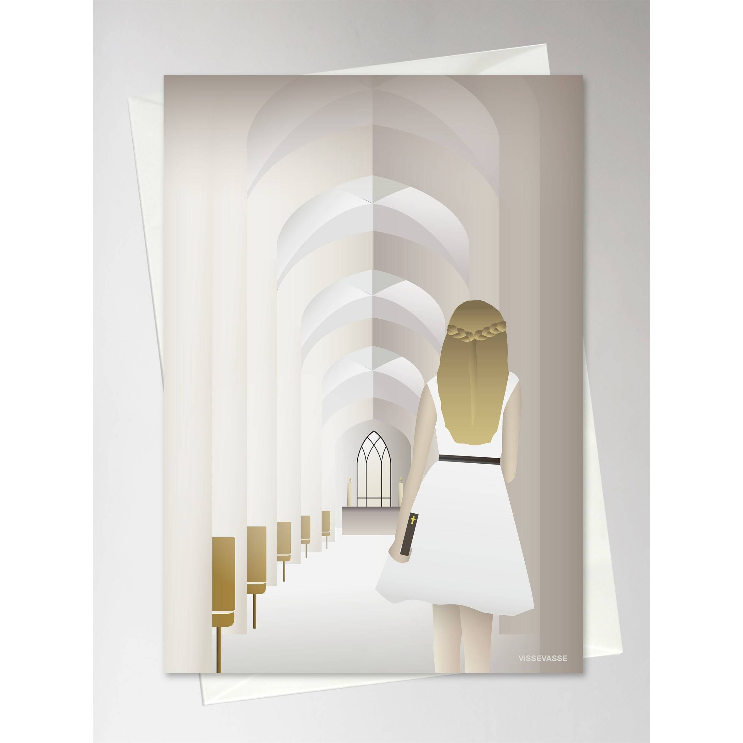 [product_category]-Vissevasse Confirmation Greeting Card 10.5 X15 Cm, Girl-Vissevasse-5713138612001-F-2016-120-XS-VIS-2