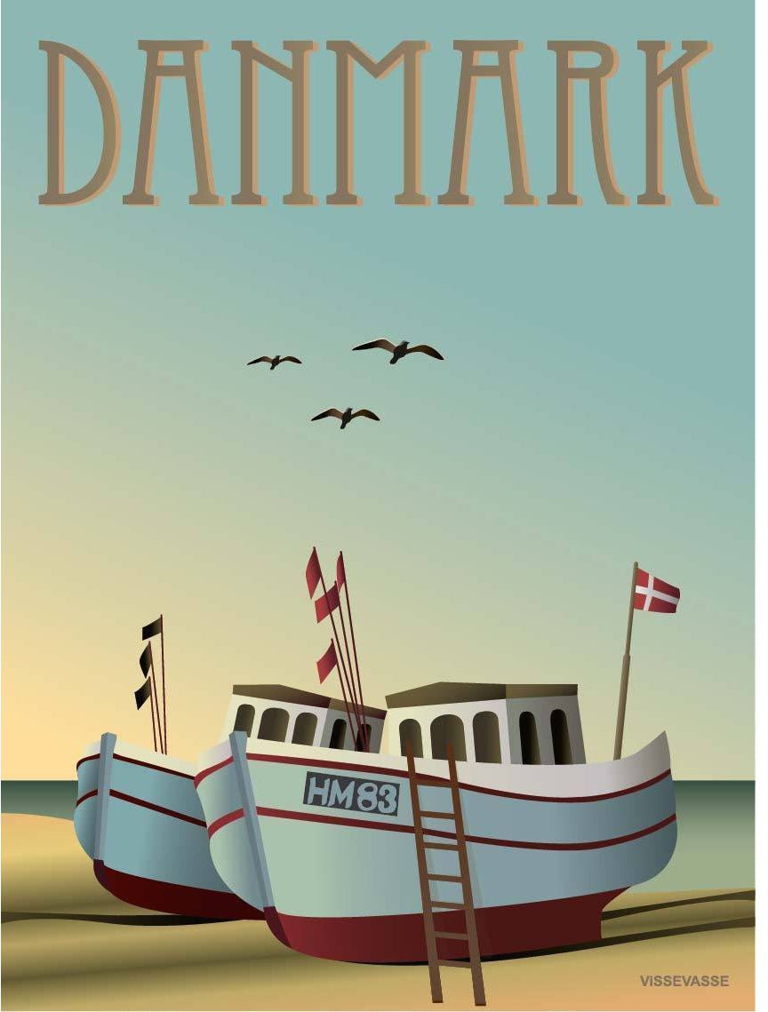 [product_category]-Vissevasse Denmark Fishing Boats Poster, 15 X21 Cm-Vissevasse-5713138480310-F-2014-803-S-VIS-1