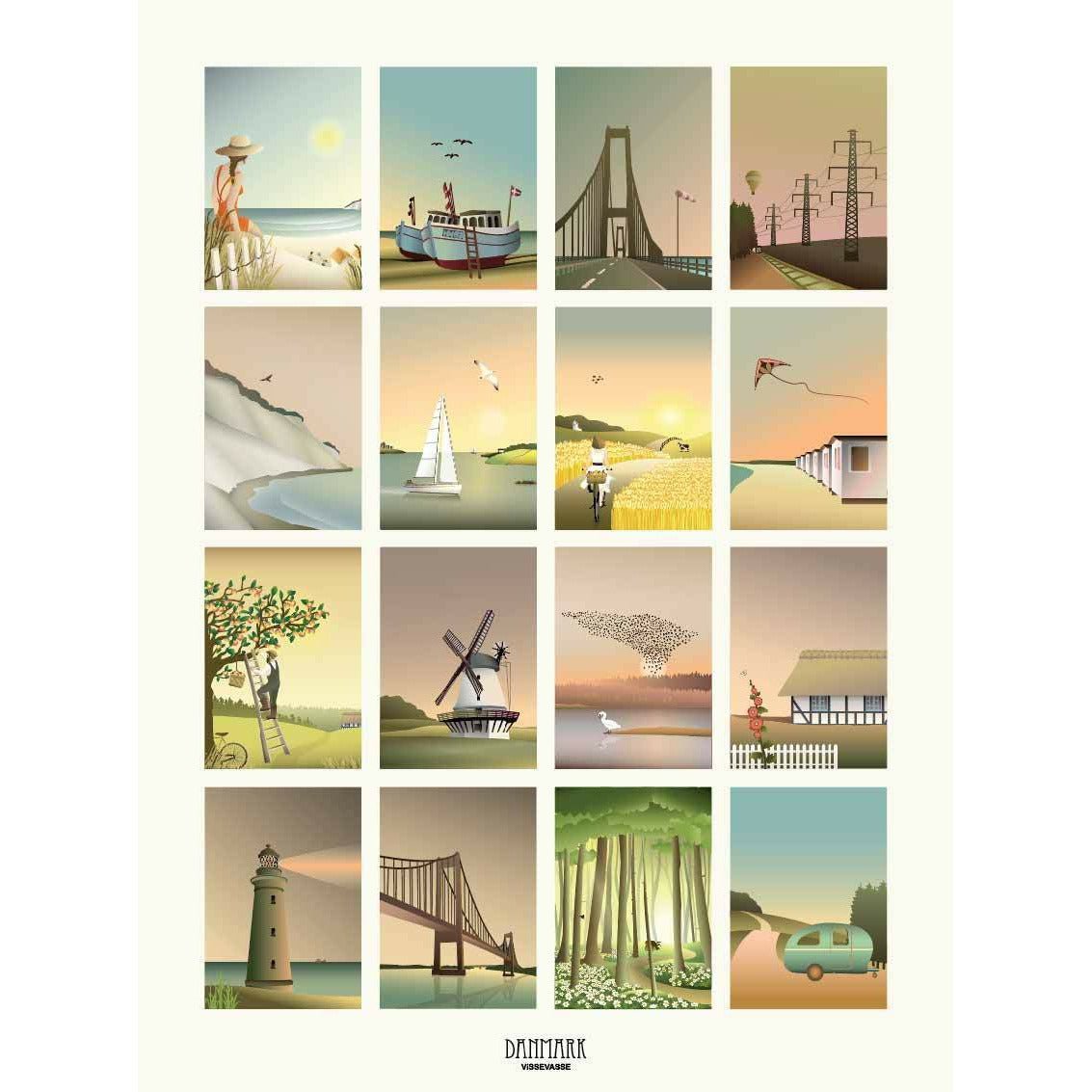 [product_category]-Vissevasse Denmark Motifs Poster, 50 X70 Cm-Vissevasse-5713138805731-F-2018-057-L-VIS-1