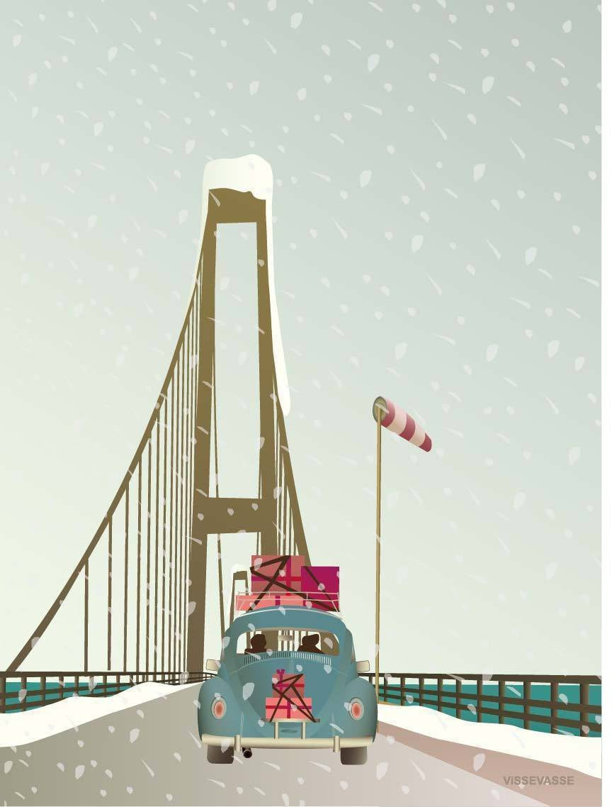 [product_category]-Vissevasse Driving Home For Christmas Poster, 15 X21 Cm-Vissevasse-5713138611110-F-2016-111-S-VIS-1