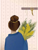 Vissevasse Girl With Bouquet plakát, 15x21 cm