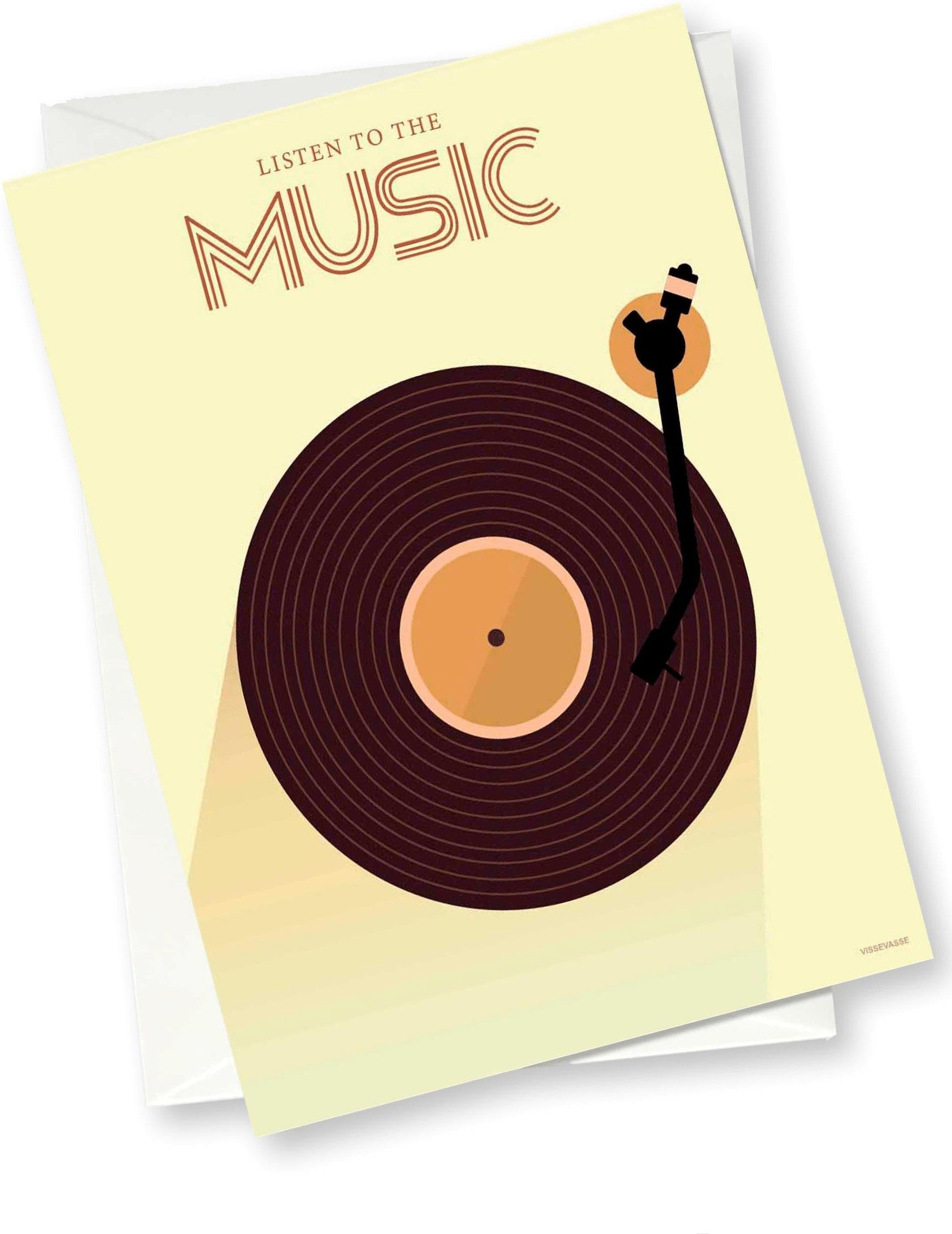[product_category]-Vissevasse Listen To The Music Greeting Card, 10x15 Cm-Vissevasse-5713138902904-F-2019-029-XS-VIS-1
