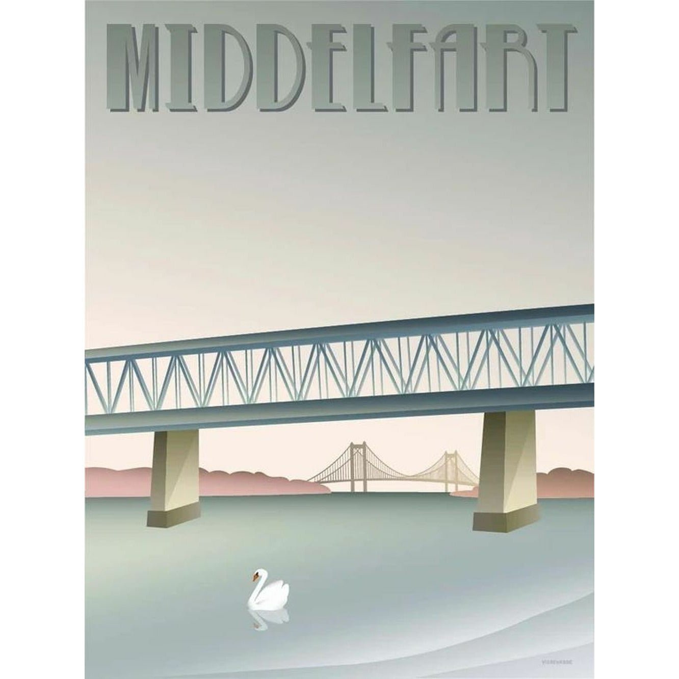 [product_category]-Vissevasse Middelfart Old Bridge Poster, 50 X70 Cm-Vissevasse-5713138802730-F-2018-027-L-VIS-1