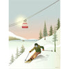 VisSevasse Offpiste lysiing plakát, 15x21 cm