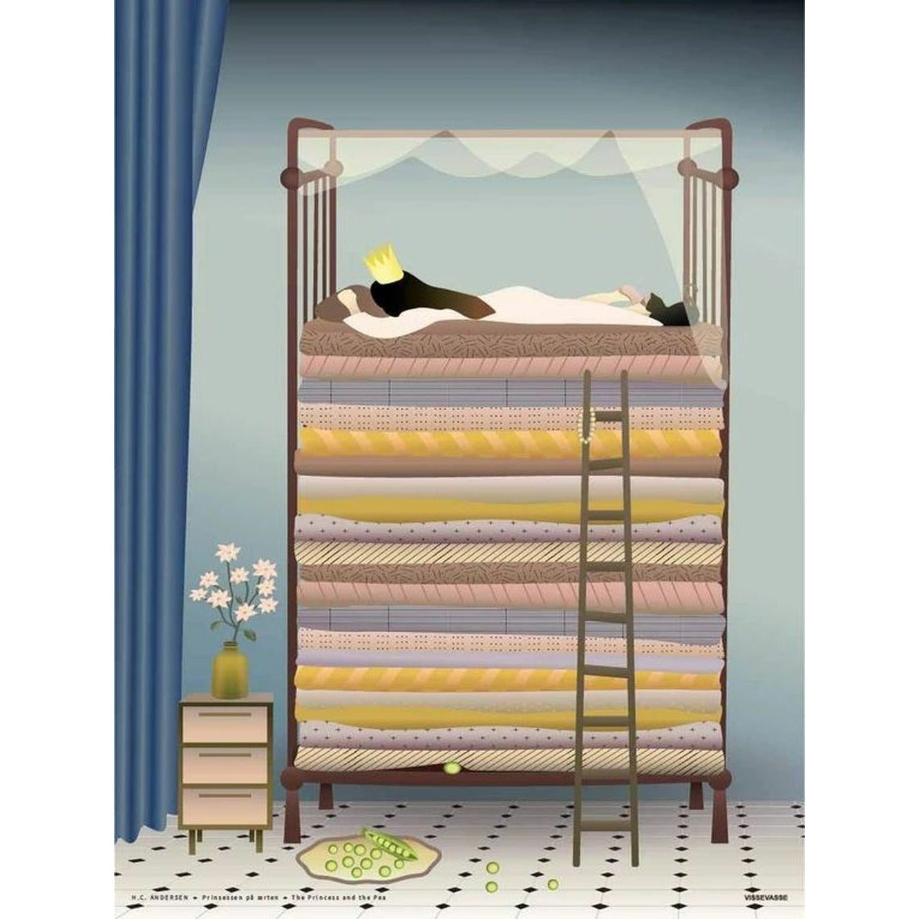 [product_category]-Vissevasse The Princess On The Pea Poster, 30 X40 Cm-Vissevasse-5713138002321-F-2020-023-M-VIS-1
