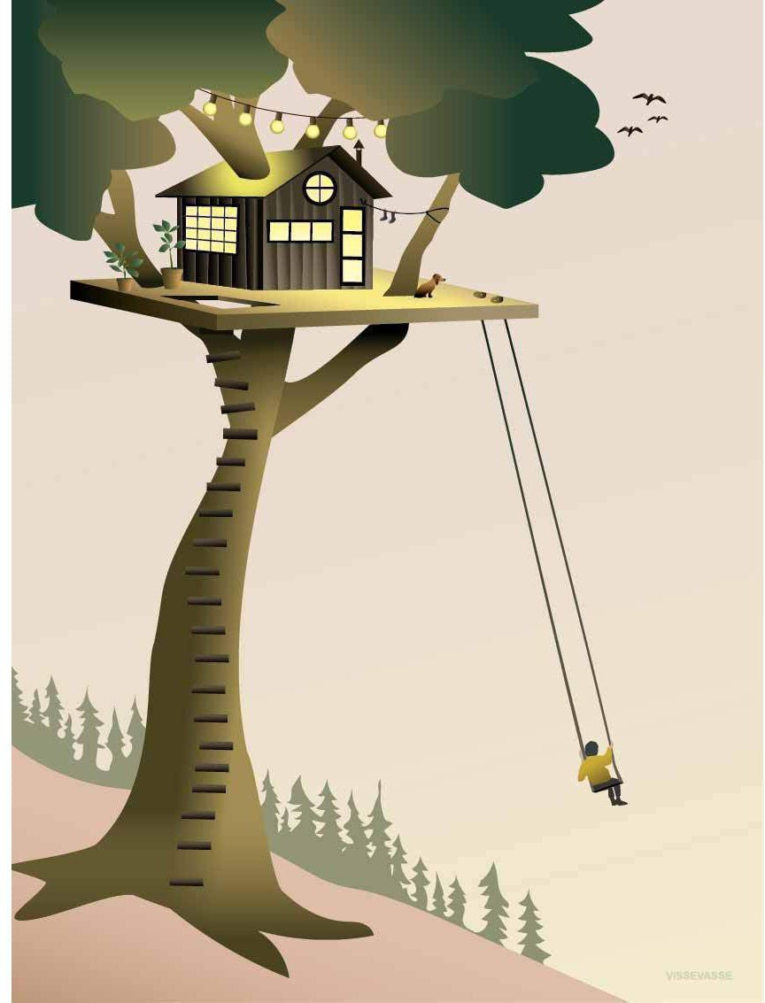 [product_category]-Vissevasse Tree House Poster, 15 X21 Cm-Vissevasse-5713138724117-F-2017-241-S-VIS-1