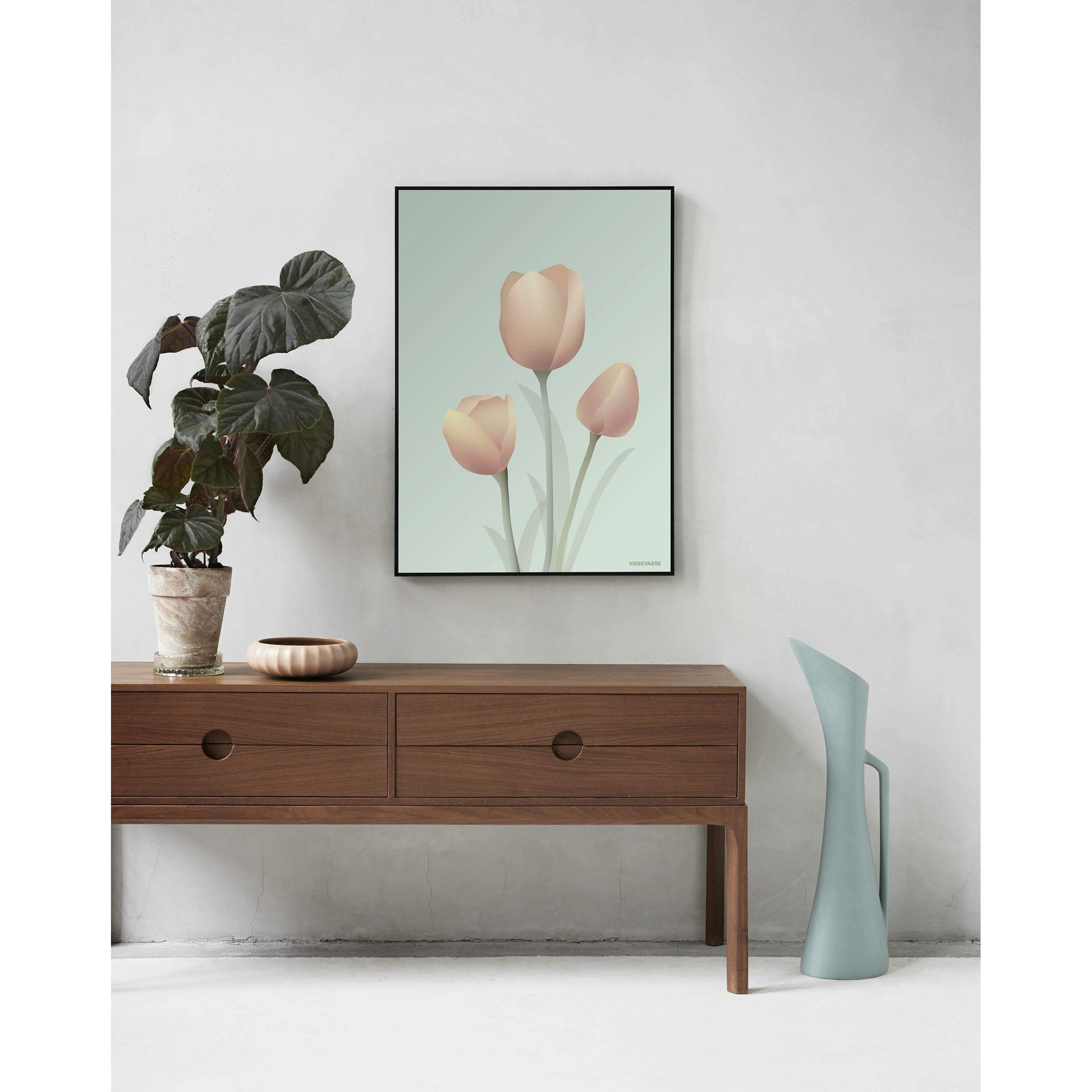 [product_category]-Vissevasse Tulip Poster 30 X40 Cm, Mint-Vissevasse-5713138604327-F-2016-043-M-VIS-2
