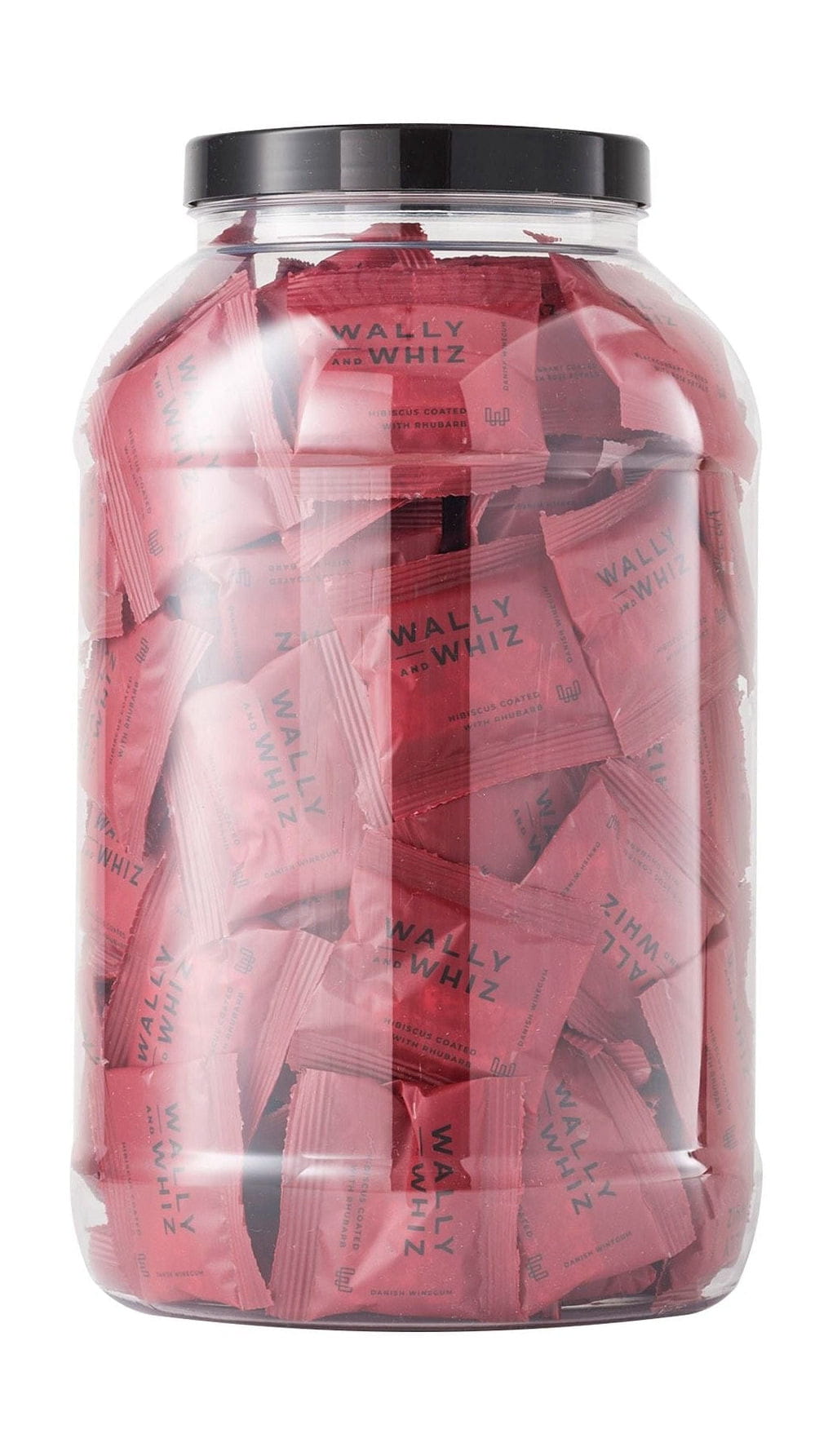[product_category]-Wally And Whiz Wine Gum Jar With 125 Flowpacks, Hibiscus With Rhubarb-Wally and Whiz-f038301421-WAL-1