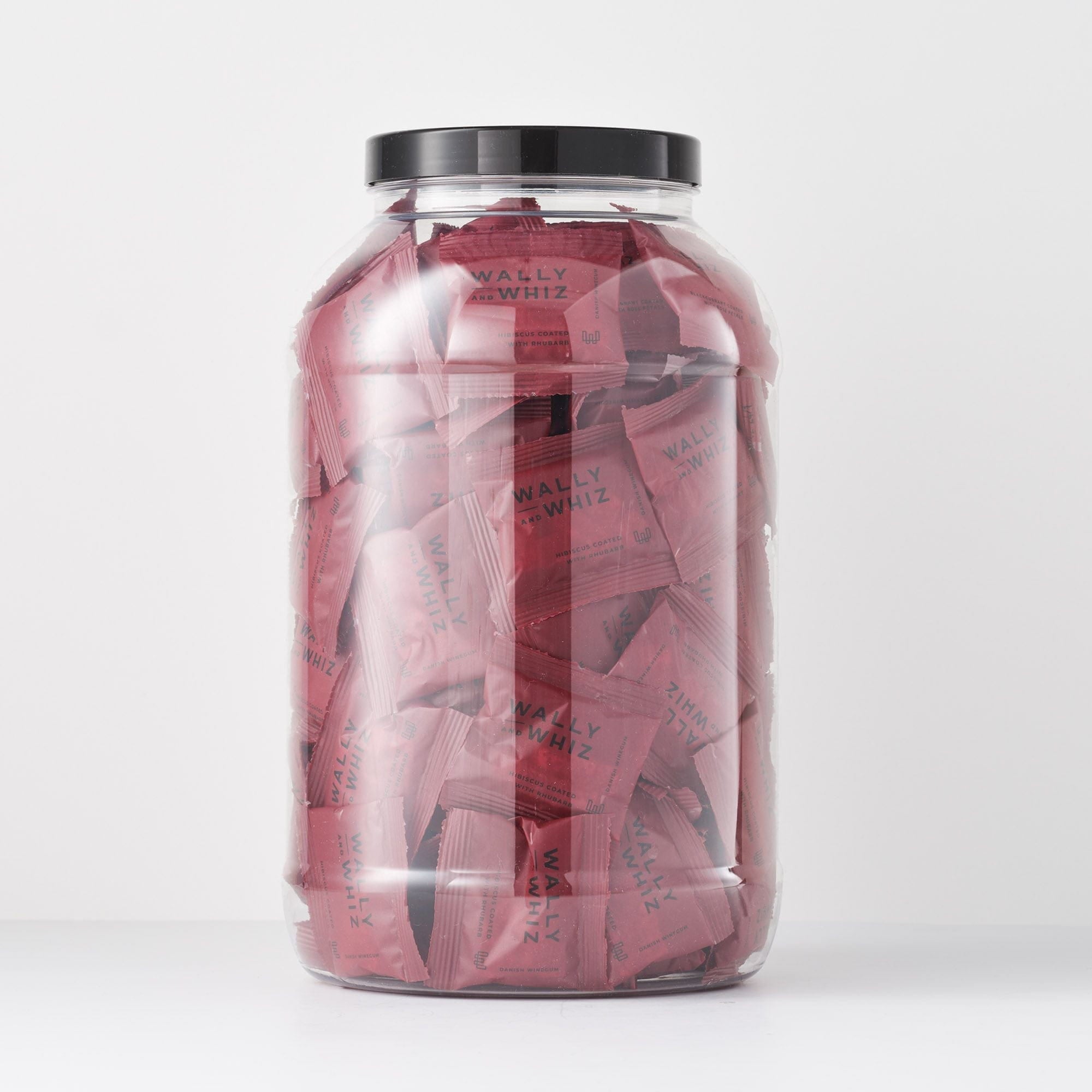[product_category]-Wally And Whiz Wine Gum Jar With 125 Flowpacks, Hibiscus With Rhubarb-Wally and Whiz-f038301421-WAL-2