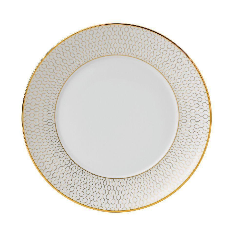 [product_category]-Wedgwood Arris Plate 17 Cm, White/Gold-Wedgwood-701587194808-40007541-WED-1