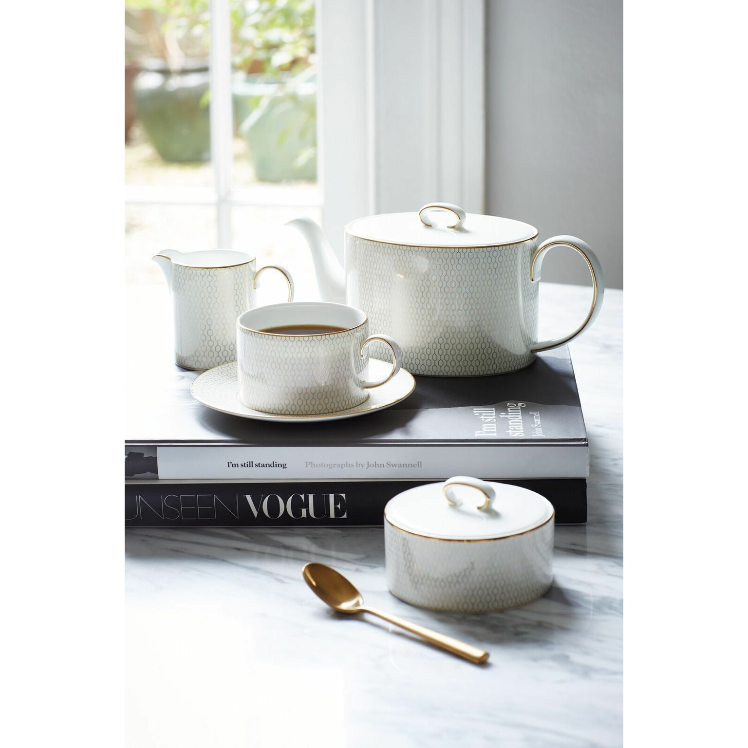 [product_category]-Wedgwood Arris Sugar Bowl & Milk Jug Set Gold Gift Box-Wedgwood-701587194921-40007549-WED-2