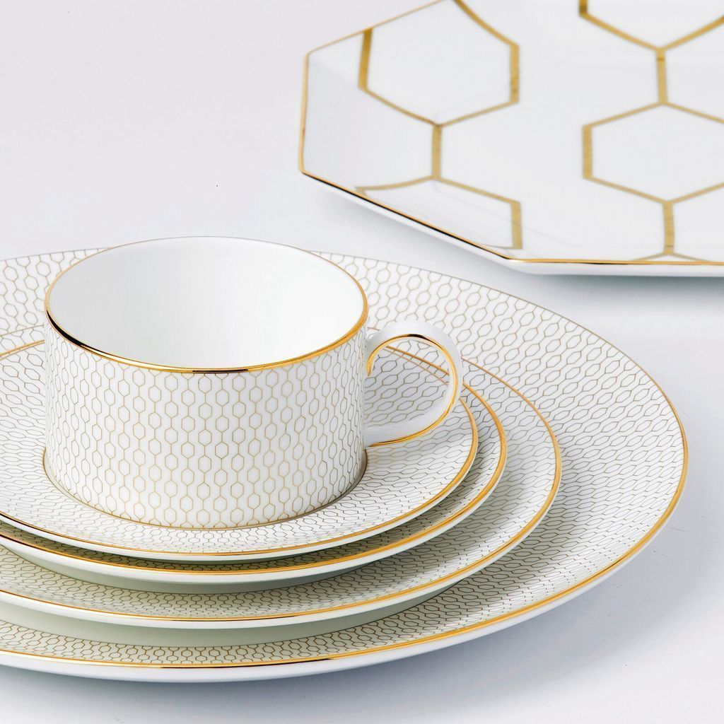 [product_category]-Wedgwood Arris Teacup 0,18 L & Saucer, White/Gold-Wedgwood-701587194891-40007548-WED-3