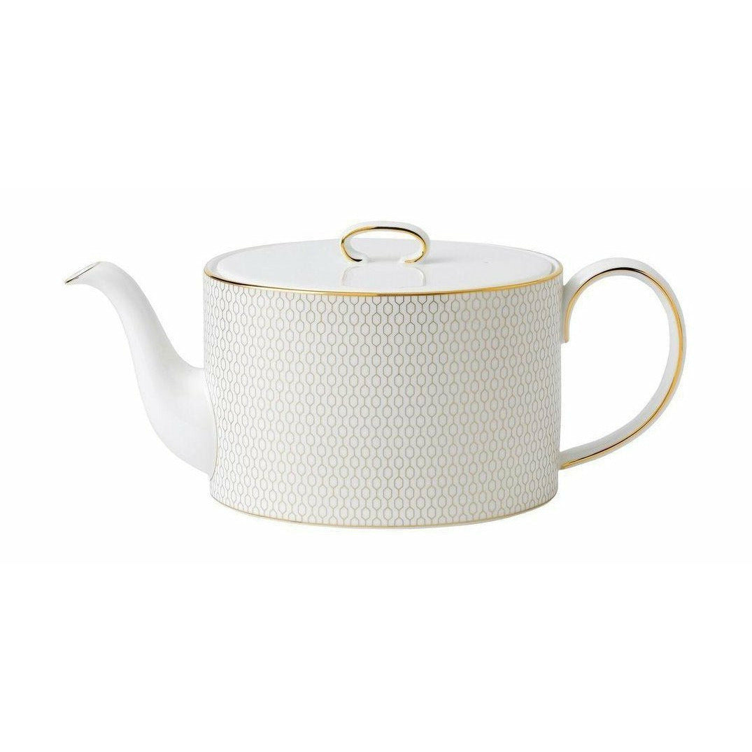 [product_category]-Wedgwood Arris Teapot 1 L Gift Box, White/Gold-Wedgwood-701587194860-40007547-WED-1