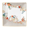 Wedgwood Wonderlust Rococo Flowers Square podnos 14,5 cm dárková krabička, bílá