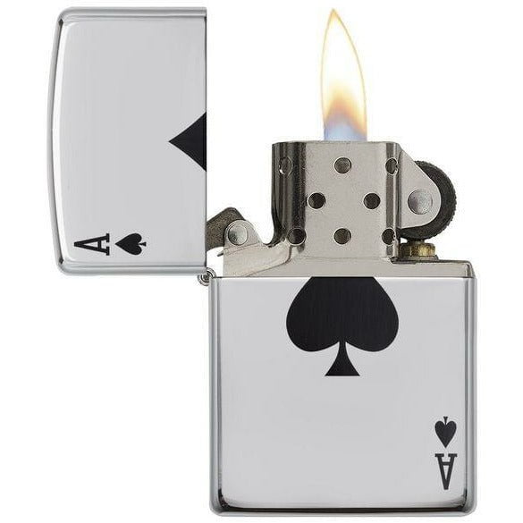 [product_category]-Zippo Classic Lucky Ace High Polish Chrome Lighter-Zippo Nordic A S-041689240110-Z-24011-ZIP-3