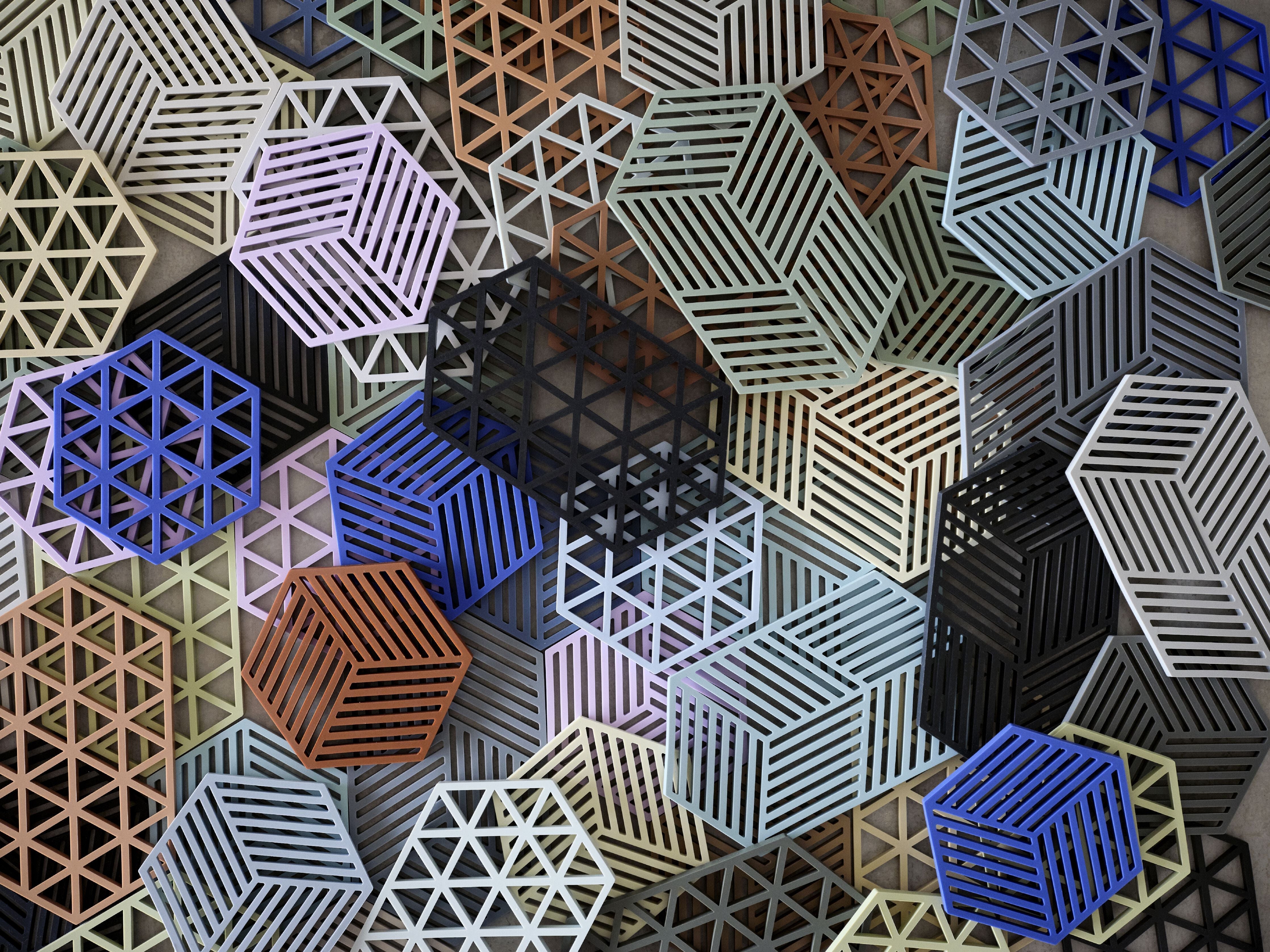 [product_category]-Zone Denmark Hexagon Trivet 16 X 14 X 0,9 Cm, Indigo-Zone Denmark-5722000315971-31597-ZON-2