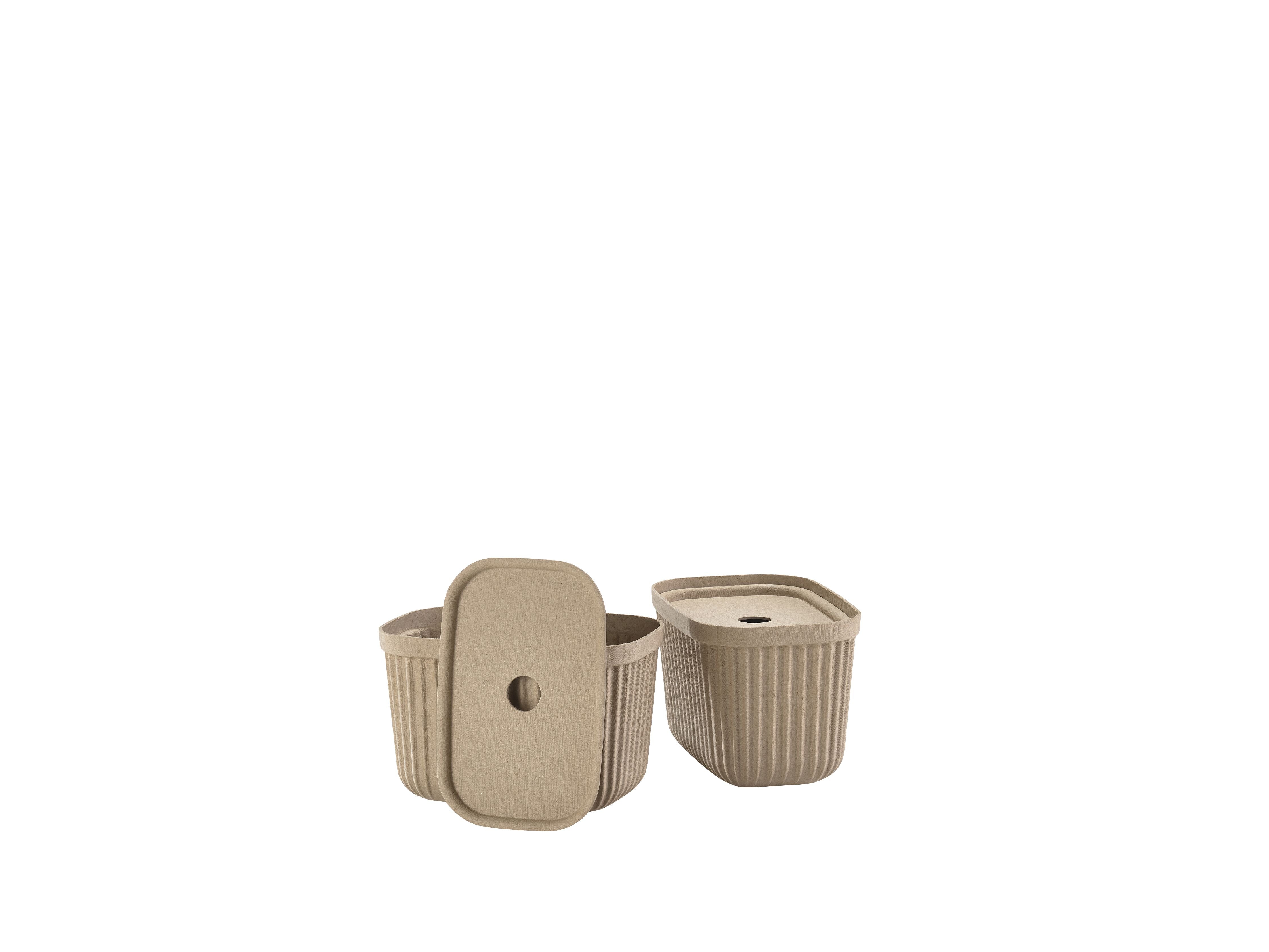 [product_category]-Zone Denmark Pulp Storage Box 23x15x15 Cm 2 Pcs, Natural Brown-Zone Denmark-5722000317661-31766-ZON-2
