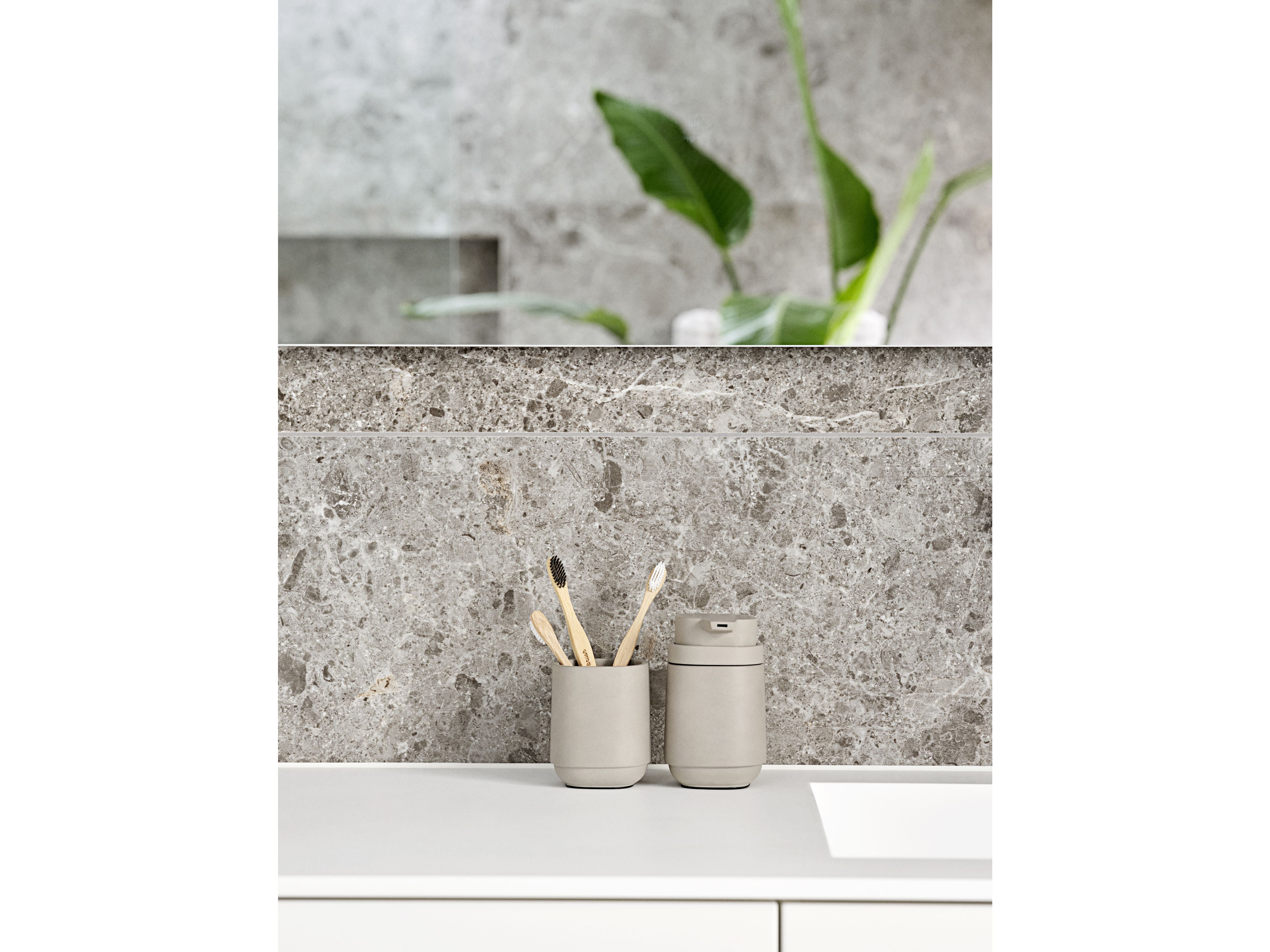[product_category]-Zone Denmark Time Toothbrush Cup, Concrete Paints-Zone Denmark-5722000281245-28124-ZON-3