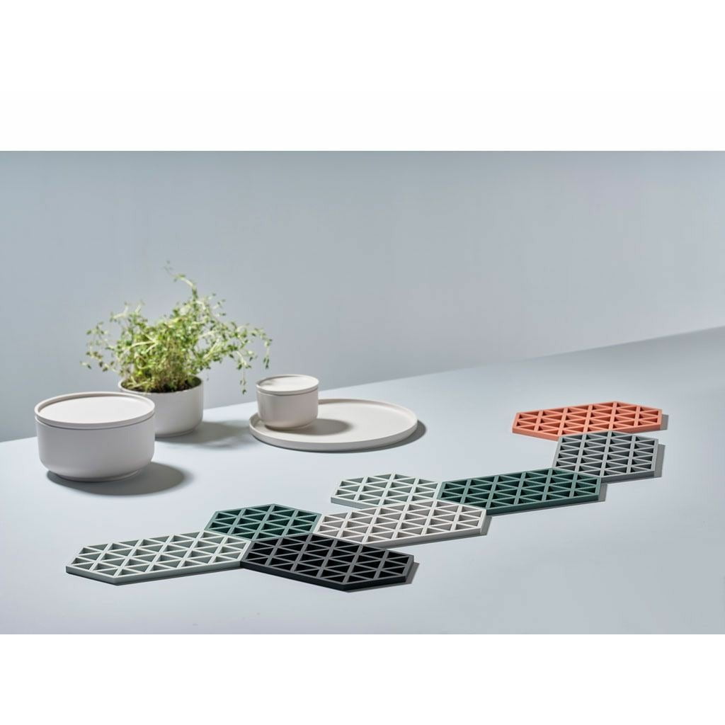 [product_category]-Zone Denmark Triangles Coaster, Warm Grey-Zone Denmark-5708760657247-330313-ZON-2