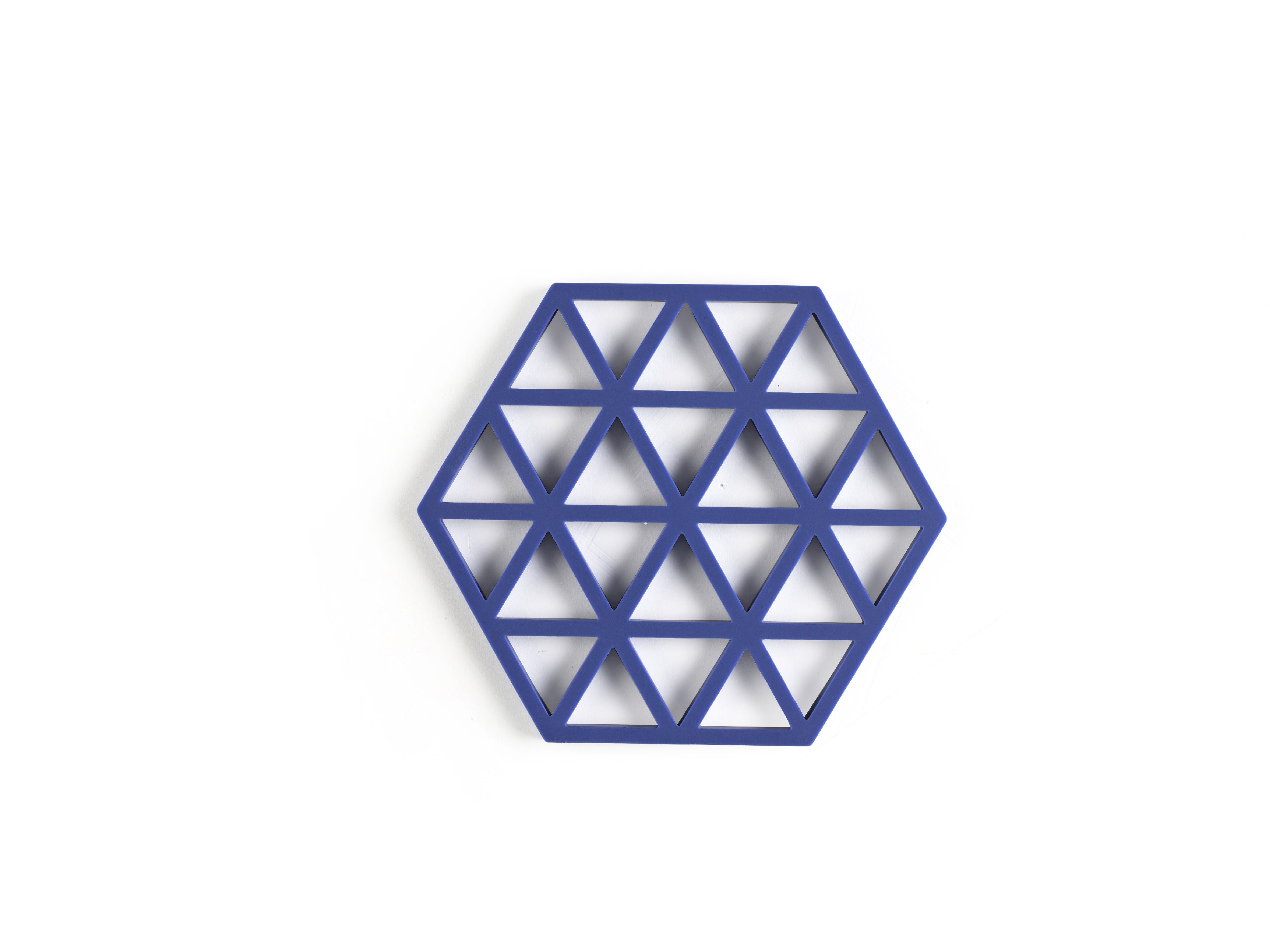 [product_category]-Zone Denmark Triangles Trivet 16 X 14 X 0,9 Cm, Indigo-Zone Denmark-5722000316022-31602-ZON-2