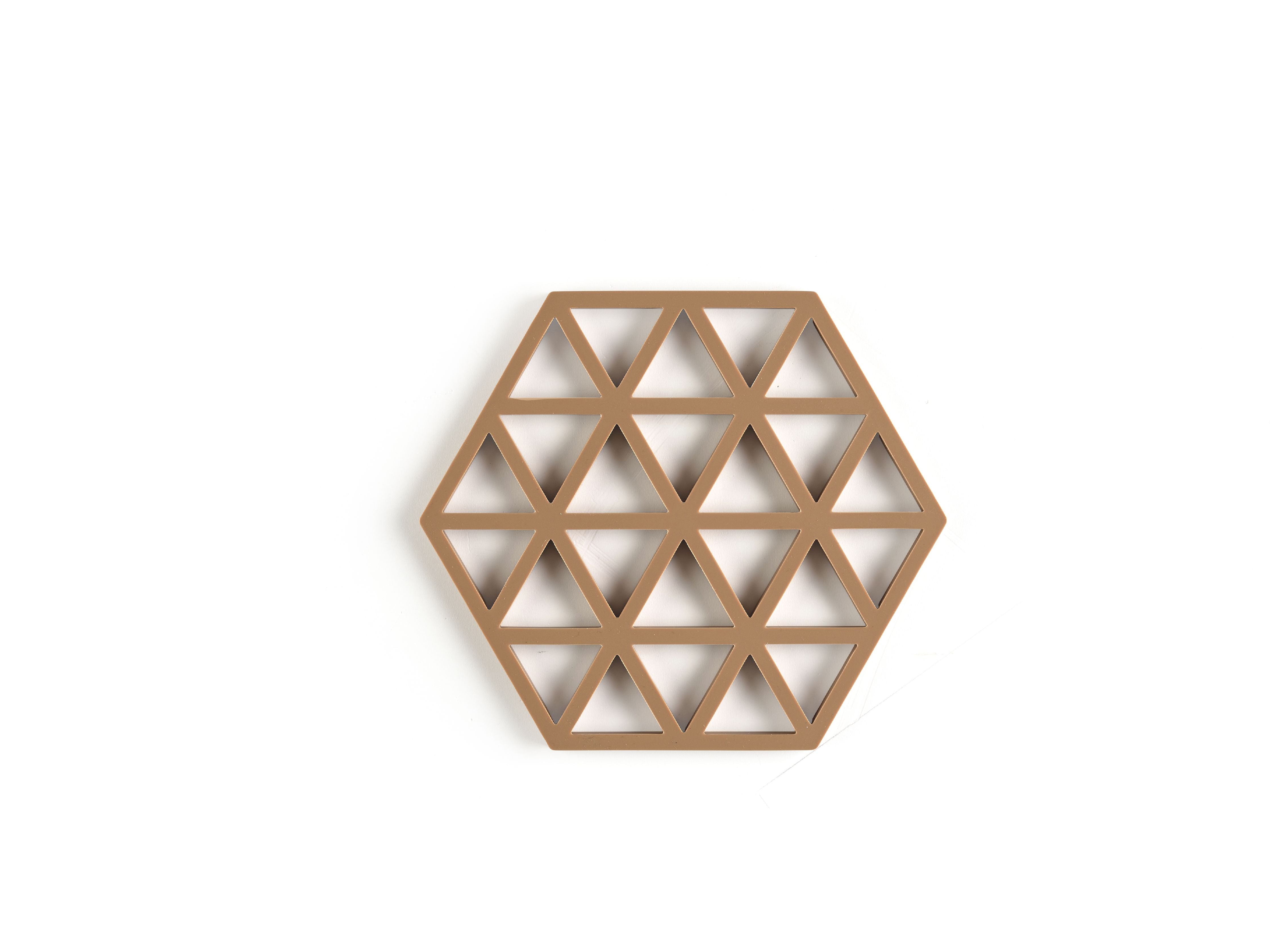 [product_category]-Zone Denmark Triangles Trivet 16 X 14 X 0,9 Cm, Light Terracotta-Zone Denmark-5722000316060-31606-ZON-2