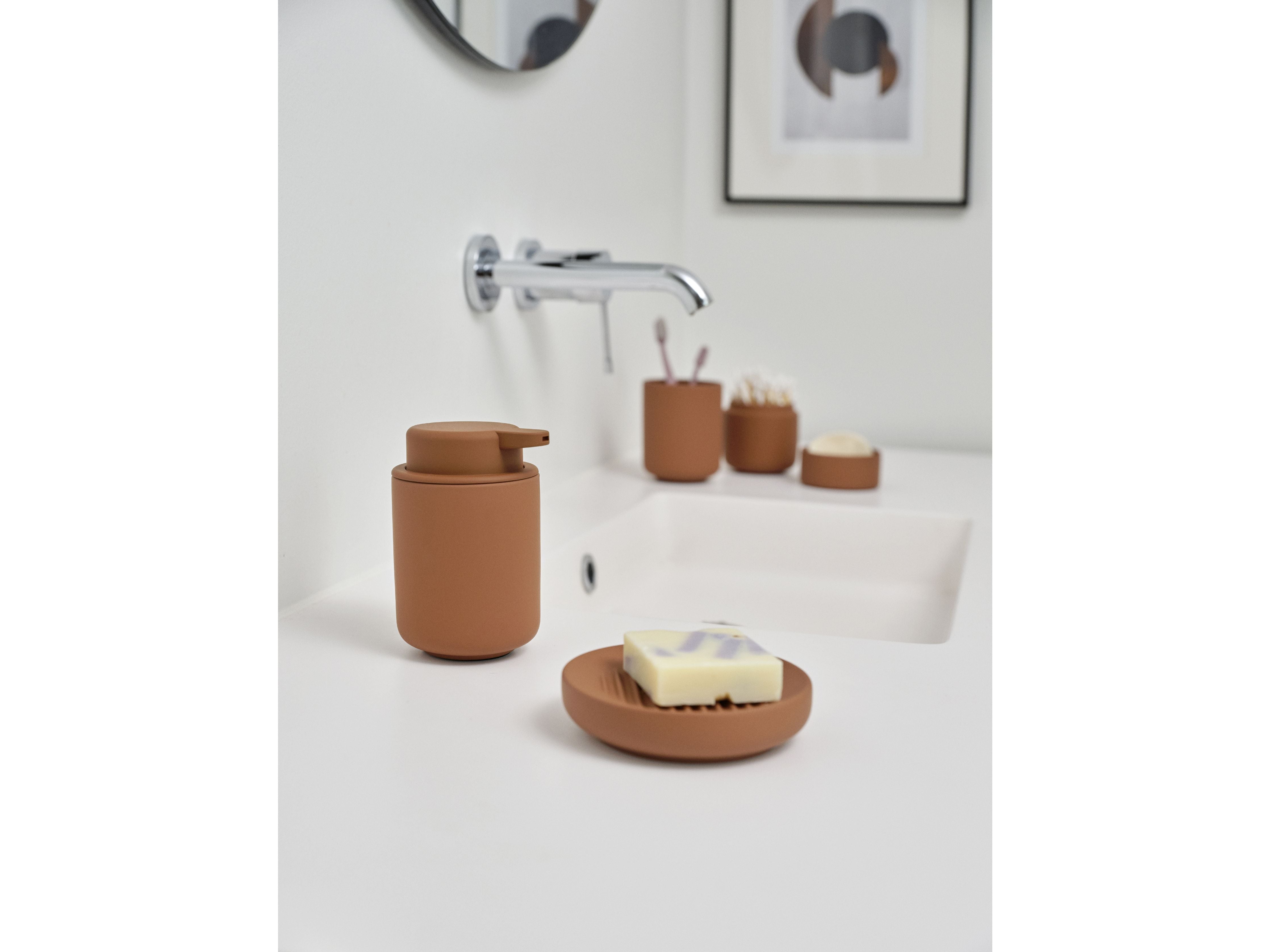 [product_category]-Zone Denmark Ume Soap Dish, Terracotta-Zone Denmark-5722000315469-31546-ZON-7