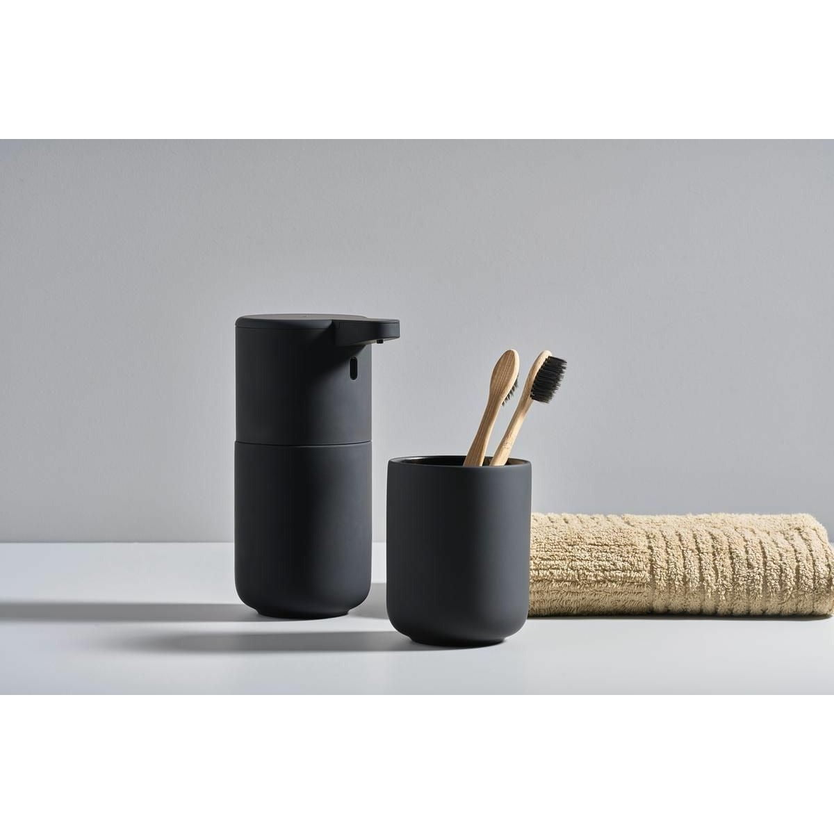 [product_category]-Zone Denmark Ume Toothbrush Cup, Black-Zone Denmark-5708760660285-330397-ZON-6