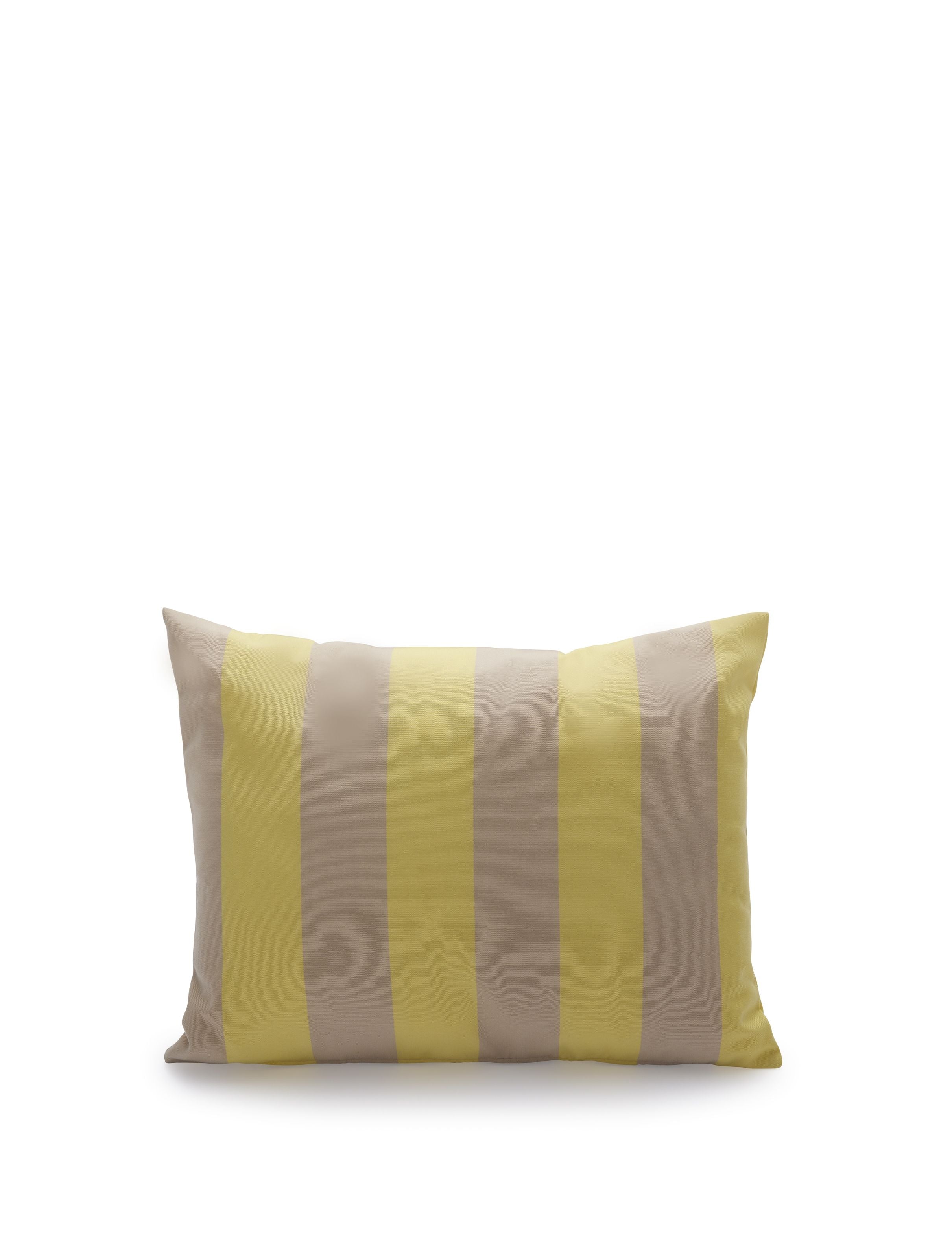 Skagerak Barriere Pillow 50x40 cm, citron/sandstribe