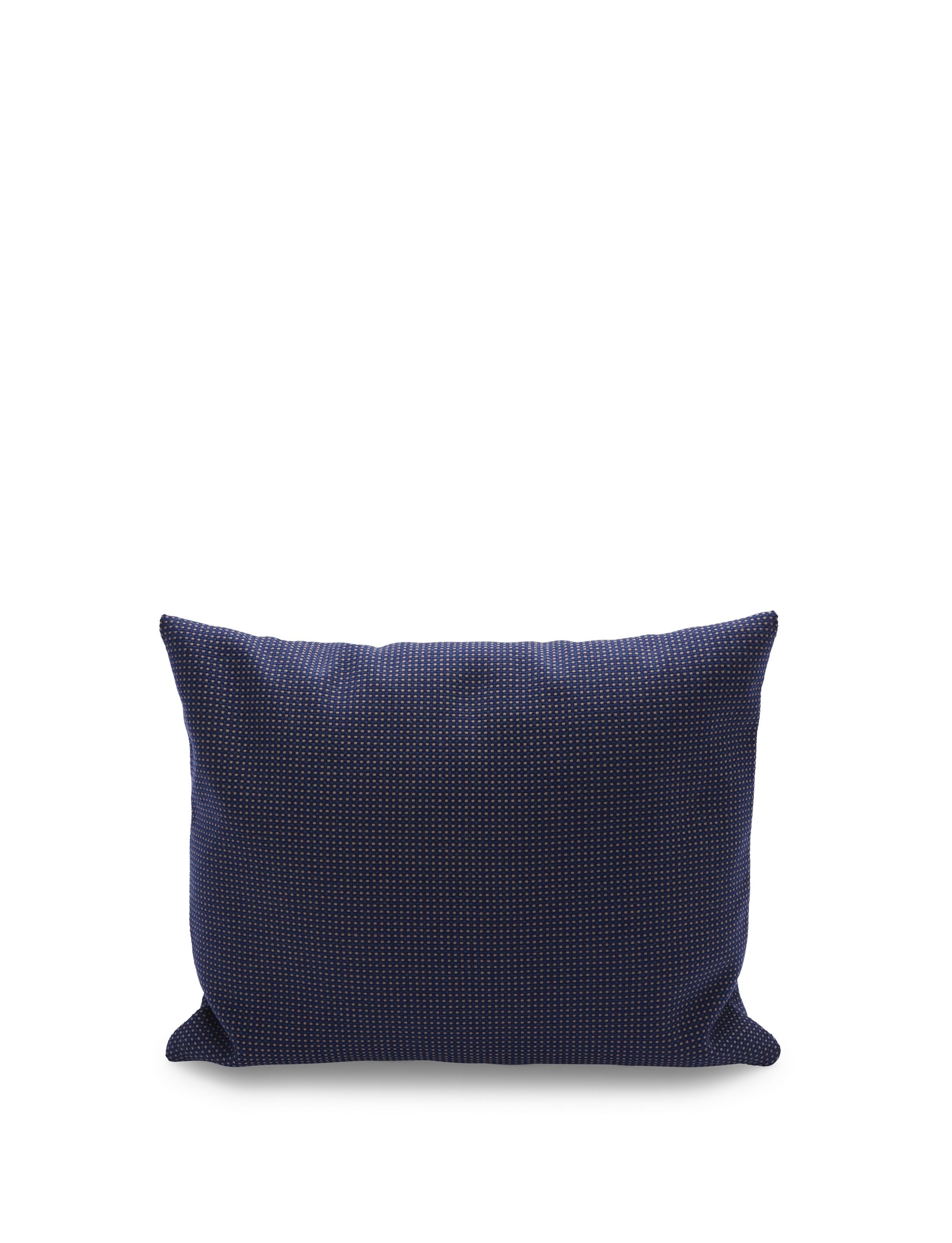 Skagerak Barriere Pillow 50x40 Cm, Dark Blue/Sand Checker
