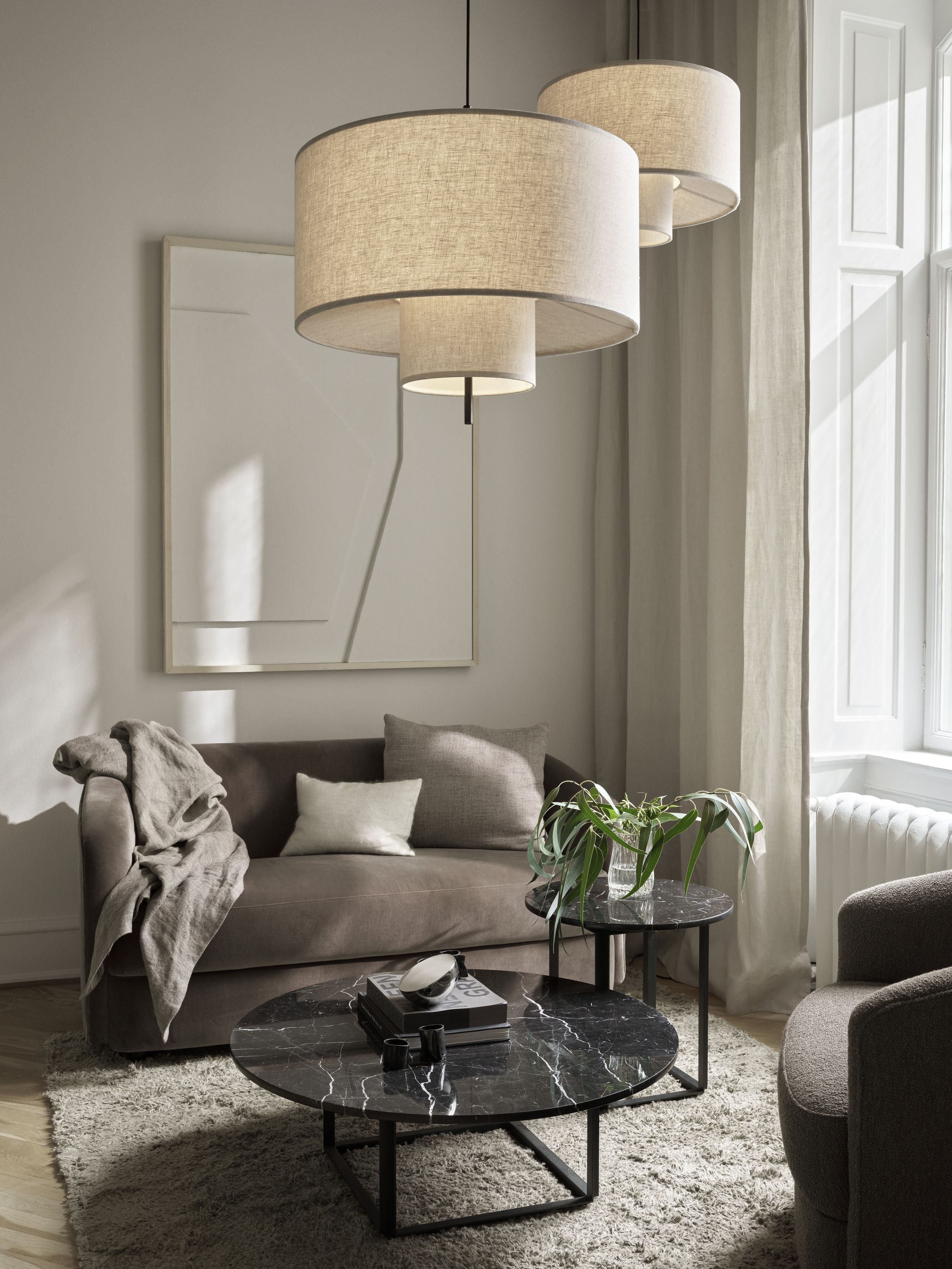 Nová práce na okraji přívěskové lampy, Ø 70 cm