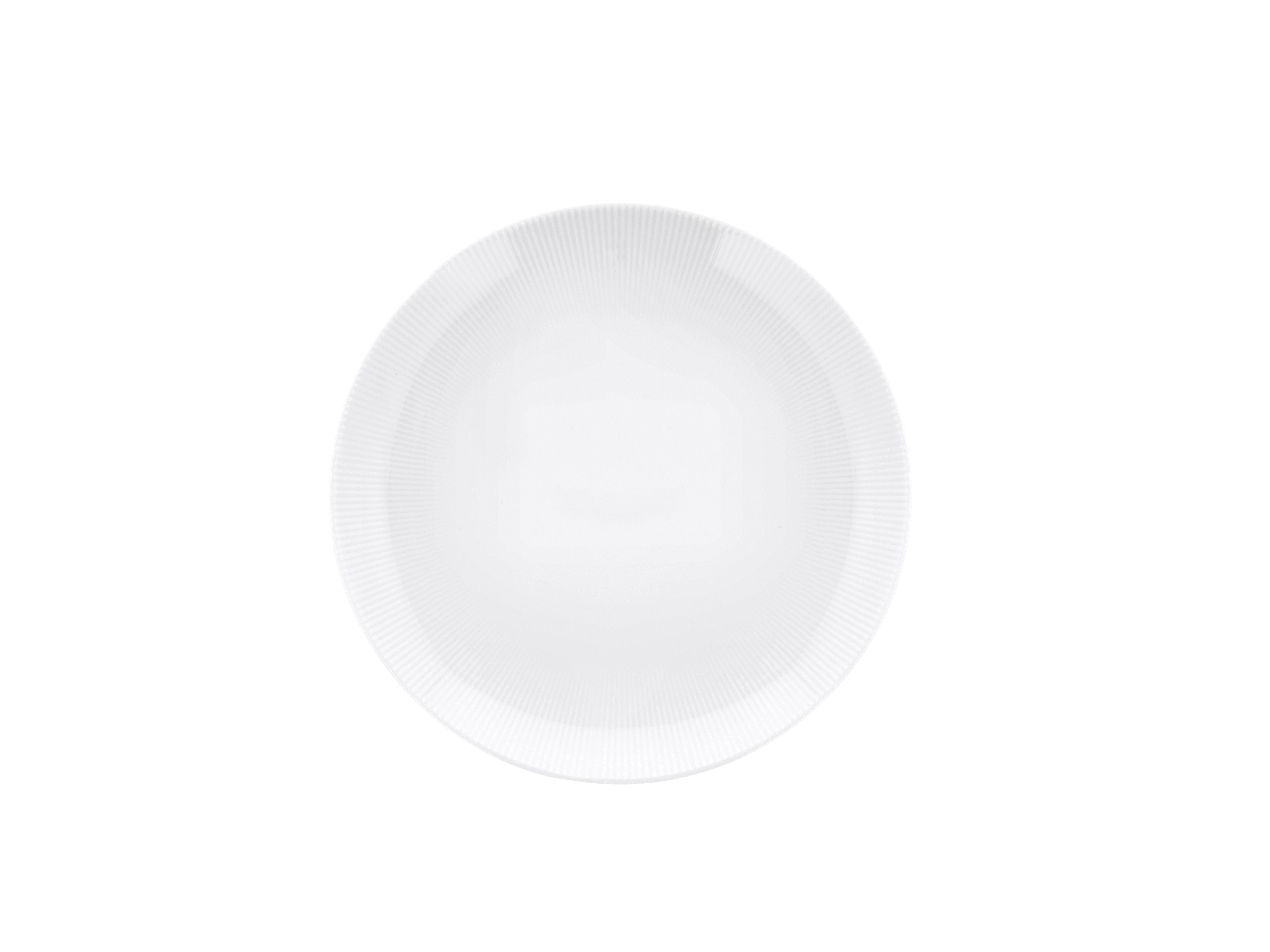 Pillivuyt Eventail Plate Flat ø21 Cm, White