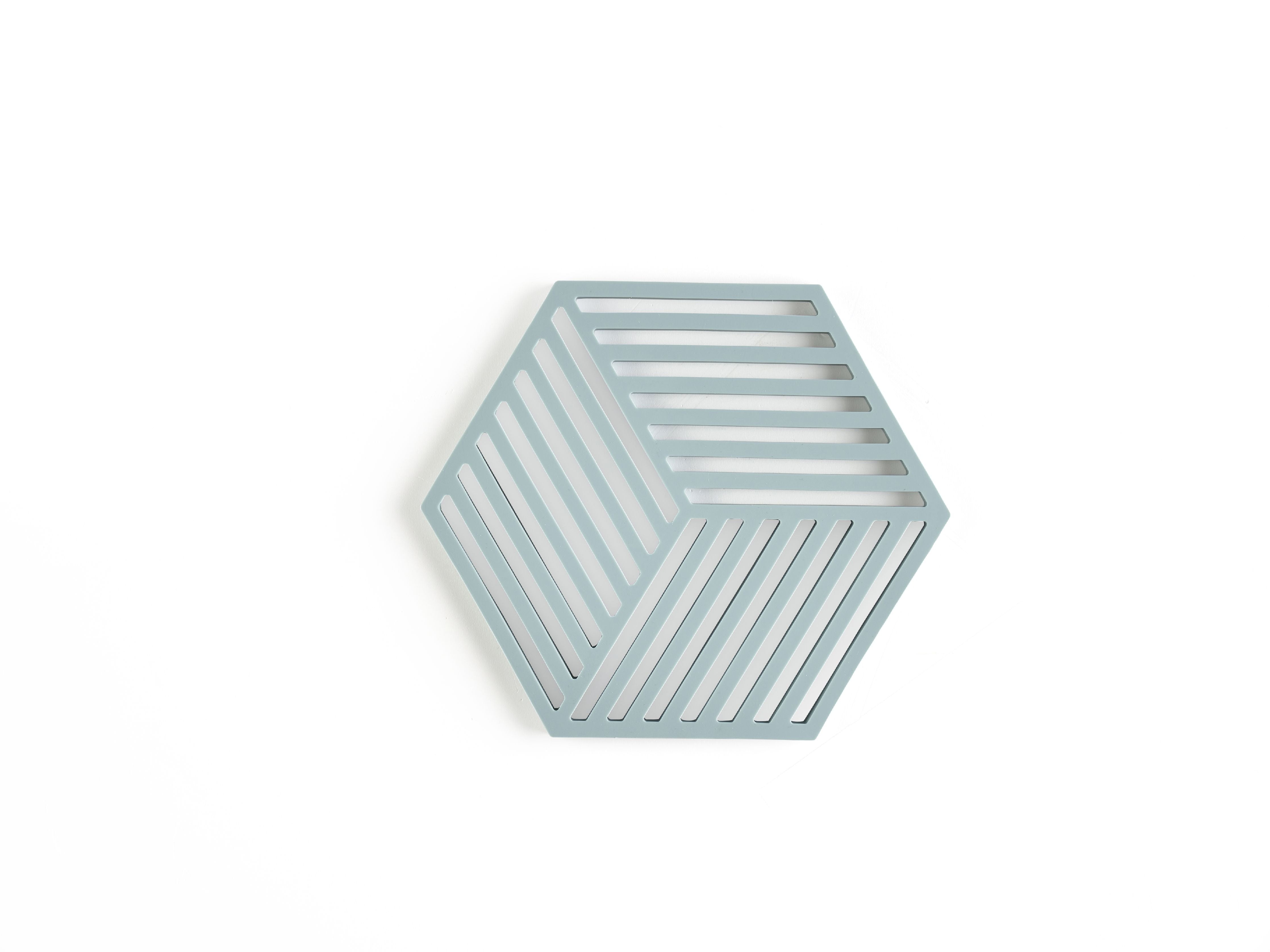 Zone Denmark Hexagon Trivet 16 x 14 x 0,9 cm, tågeblå