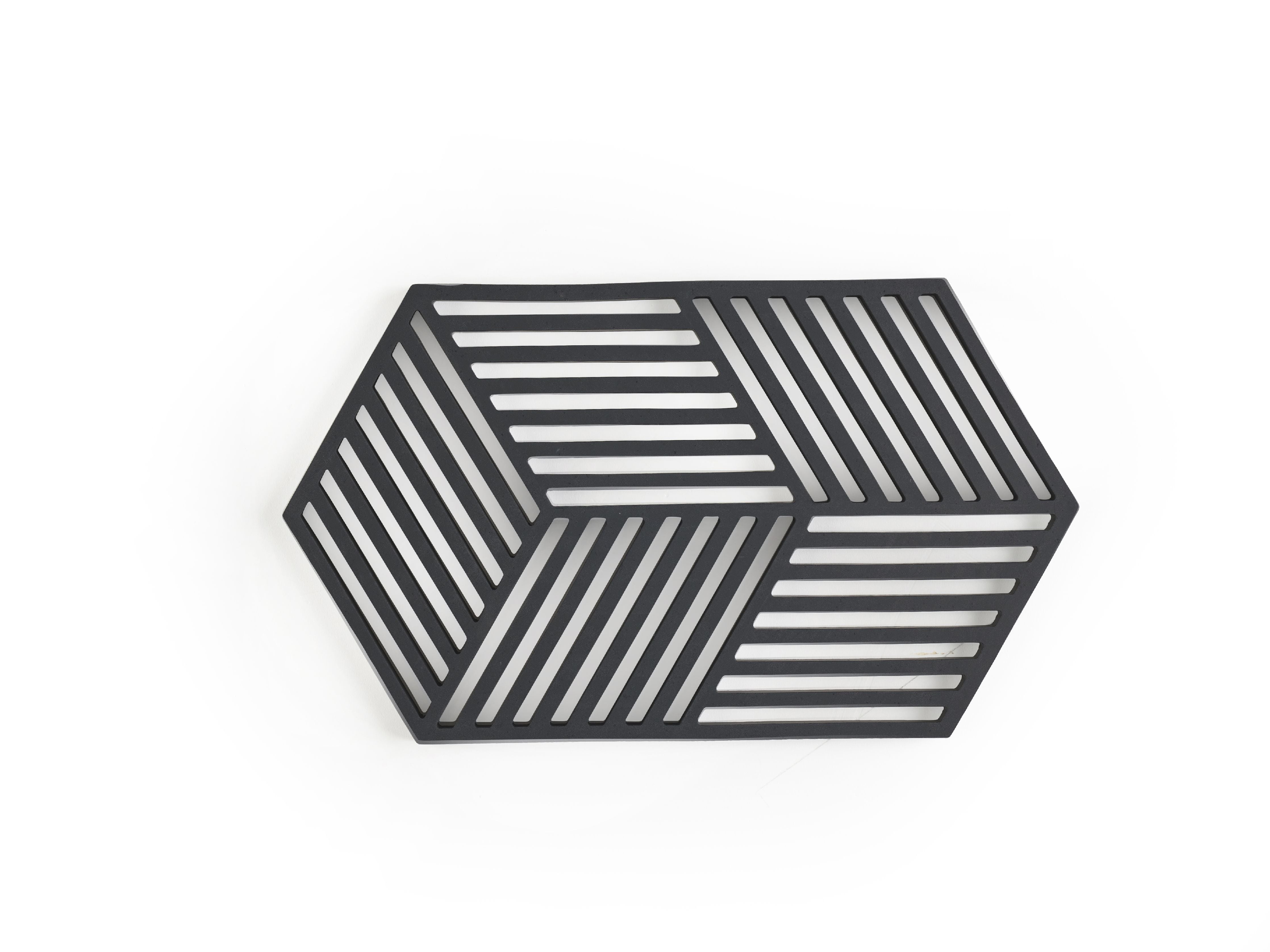 Zone Denmark Hexagon trivet 24 x 14 x 0,9 cm, sort