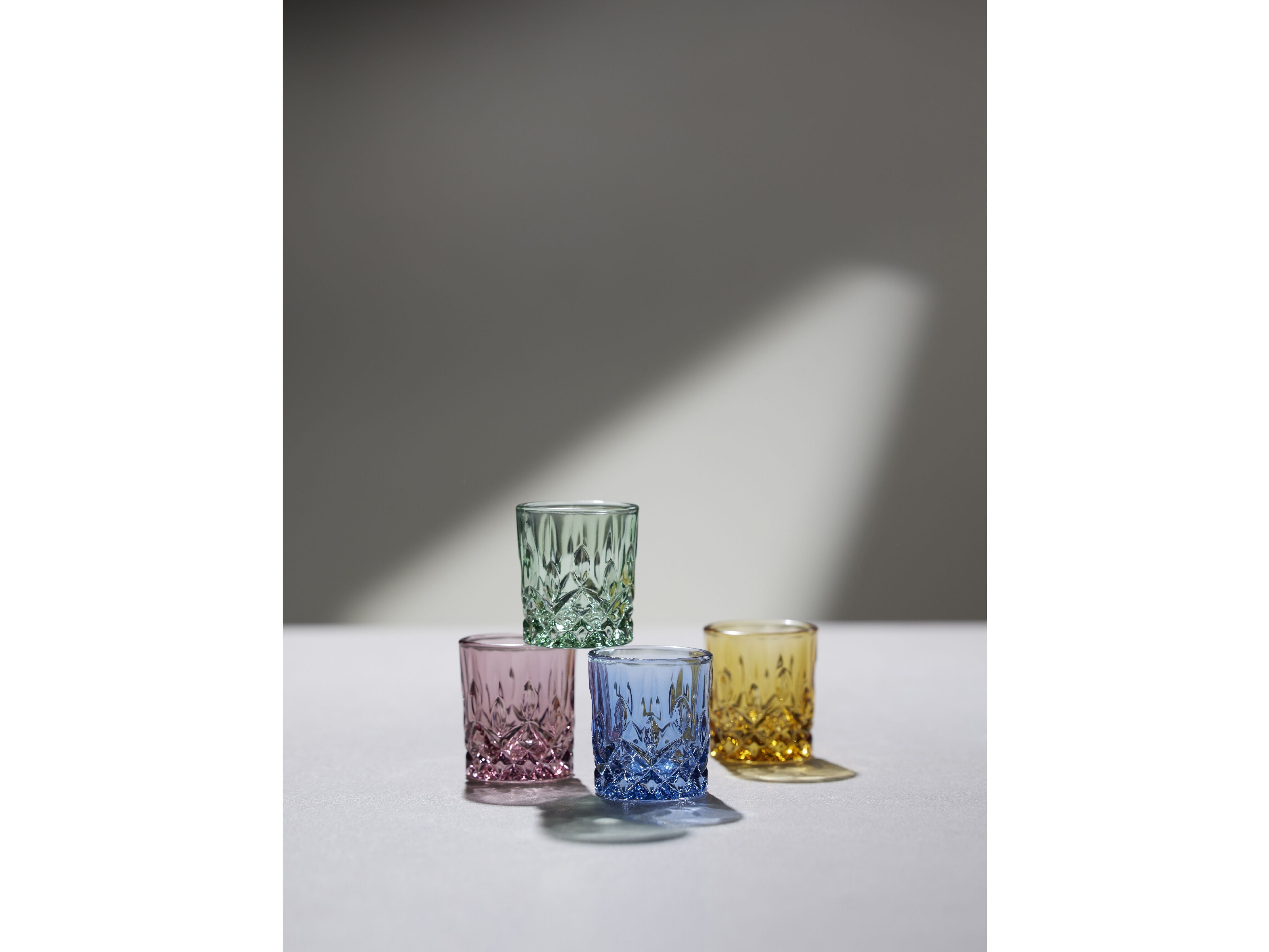 Lyngby Glas Sorrento Shot Glass 4 Cl 4 Pcs., Green