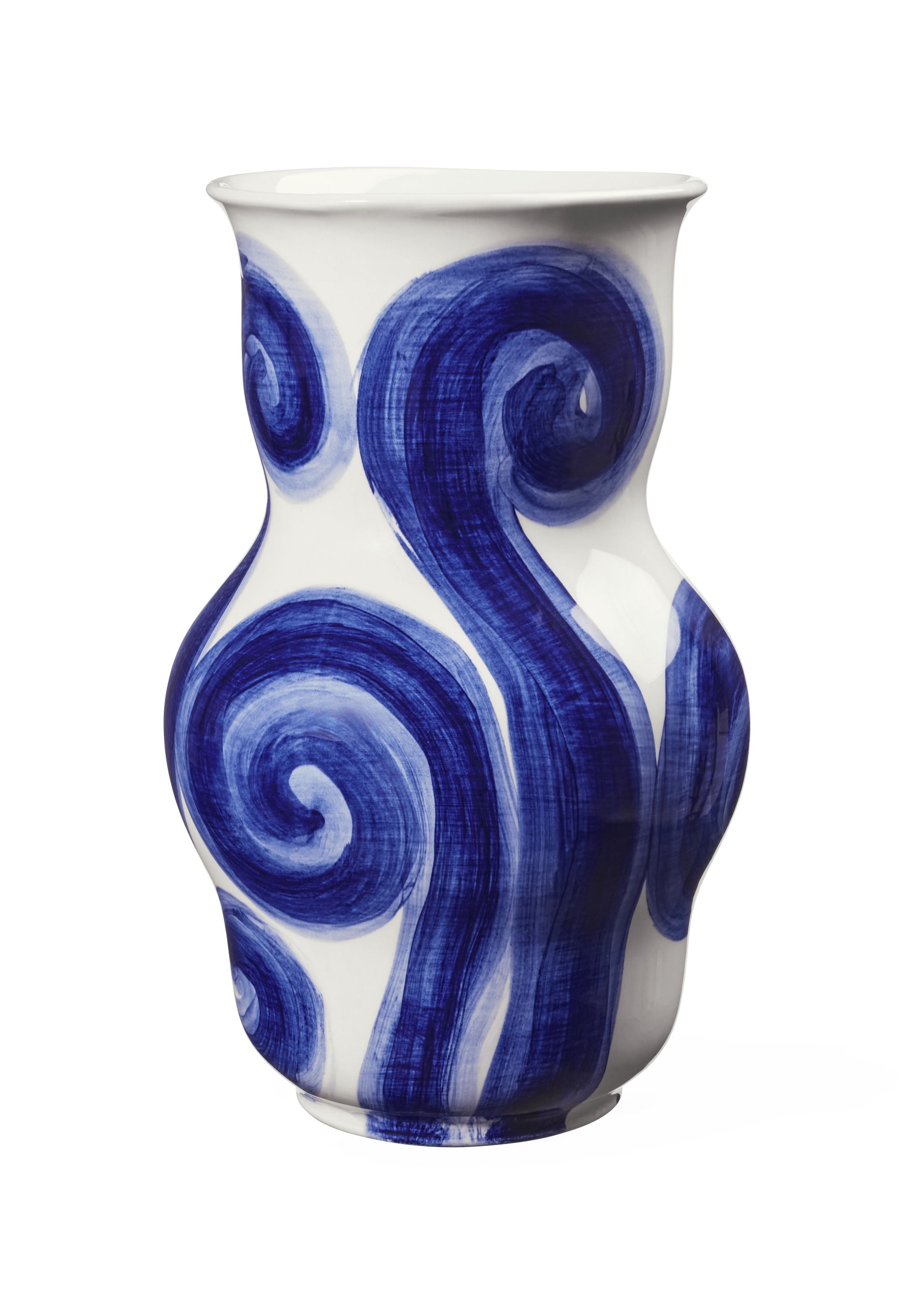 Kähler Tulle Vase H22.5 Cm Blue