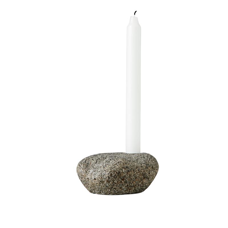 Muubs Valley Candle Holder, Grey/Natural